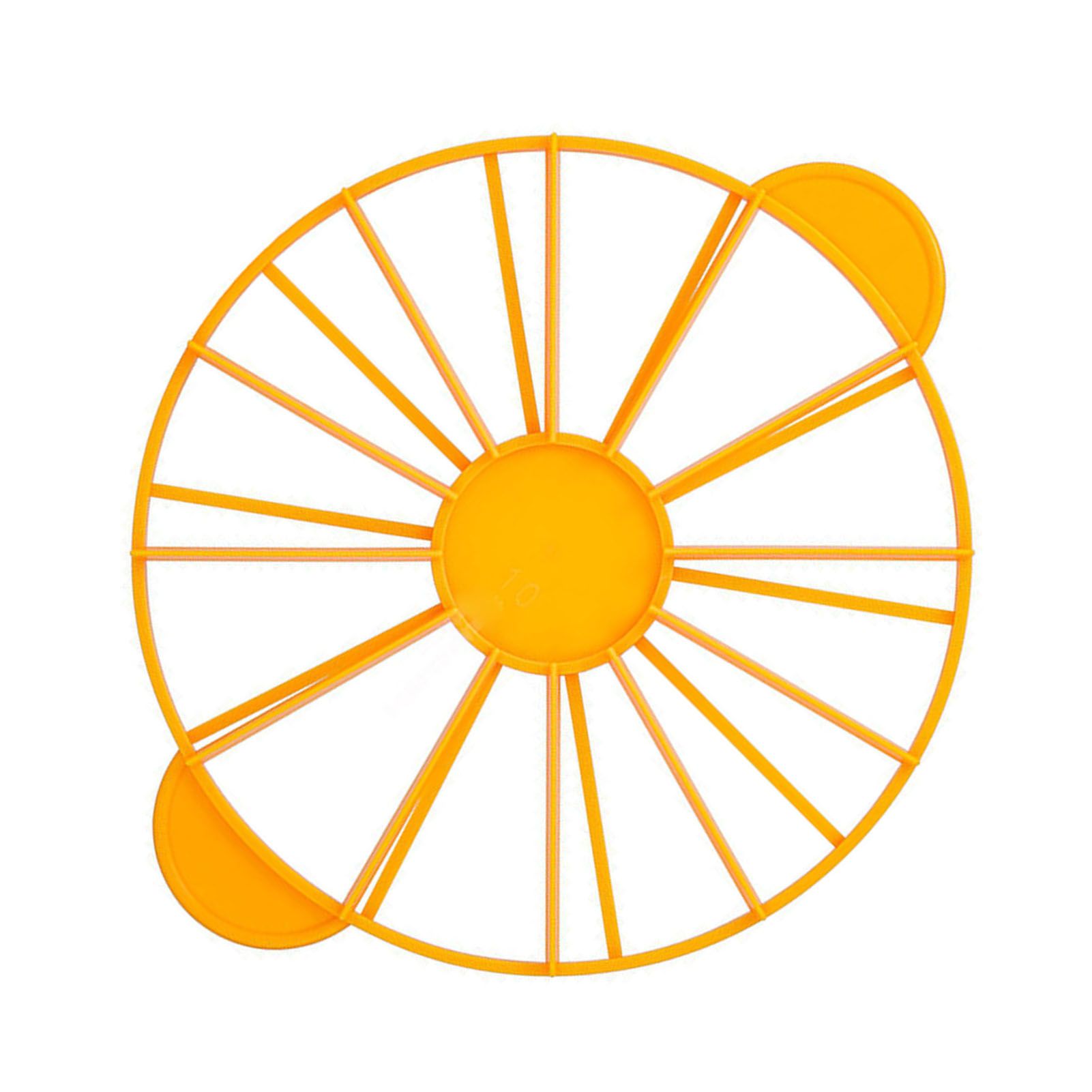 Cake Portion Marker Food Grade Round 10/12 Piece Cake Slice Marker Equal Portion Cutter Bread Cake Divider Baking Tool Yellow 126g/4.4oz（280） - Image 2