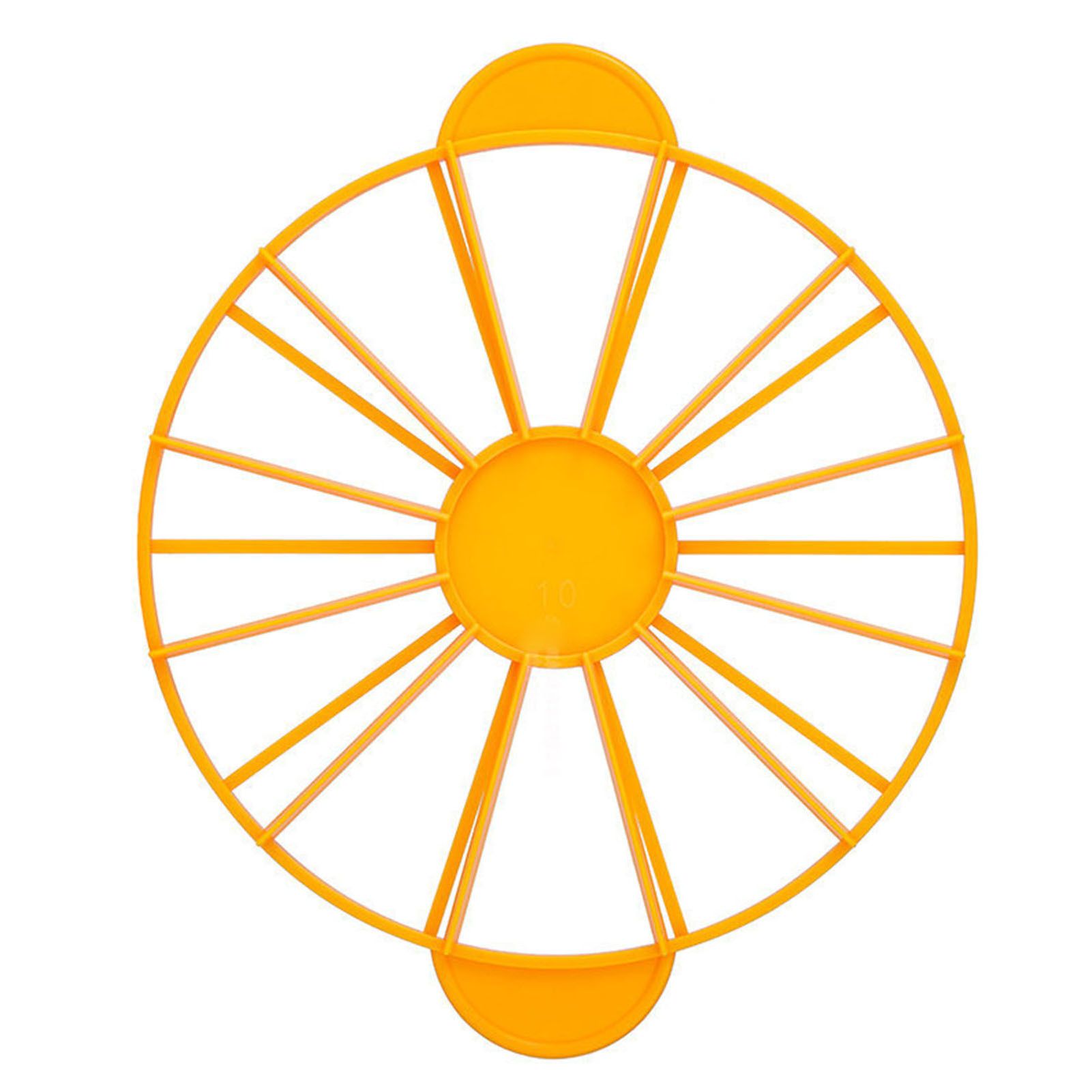 Cake Portion Marker Food Grade Round 10/12 Piece Cake Slice Marker Equal Portion Cutter Bread Cake Divider Baking Tool Yellow 126g/4.4oz（280） - Image 3