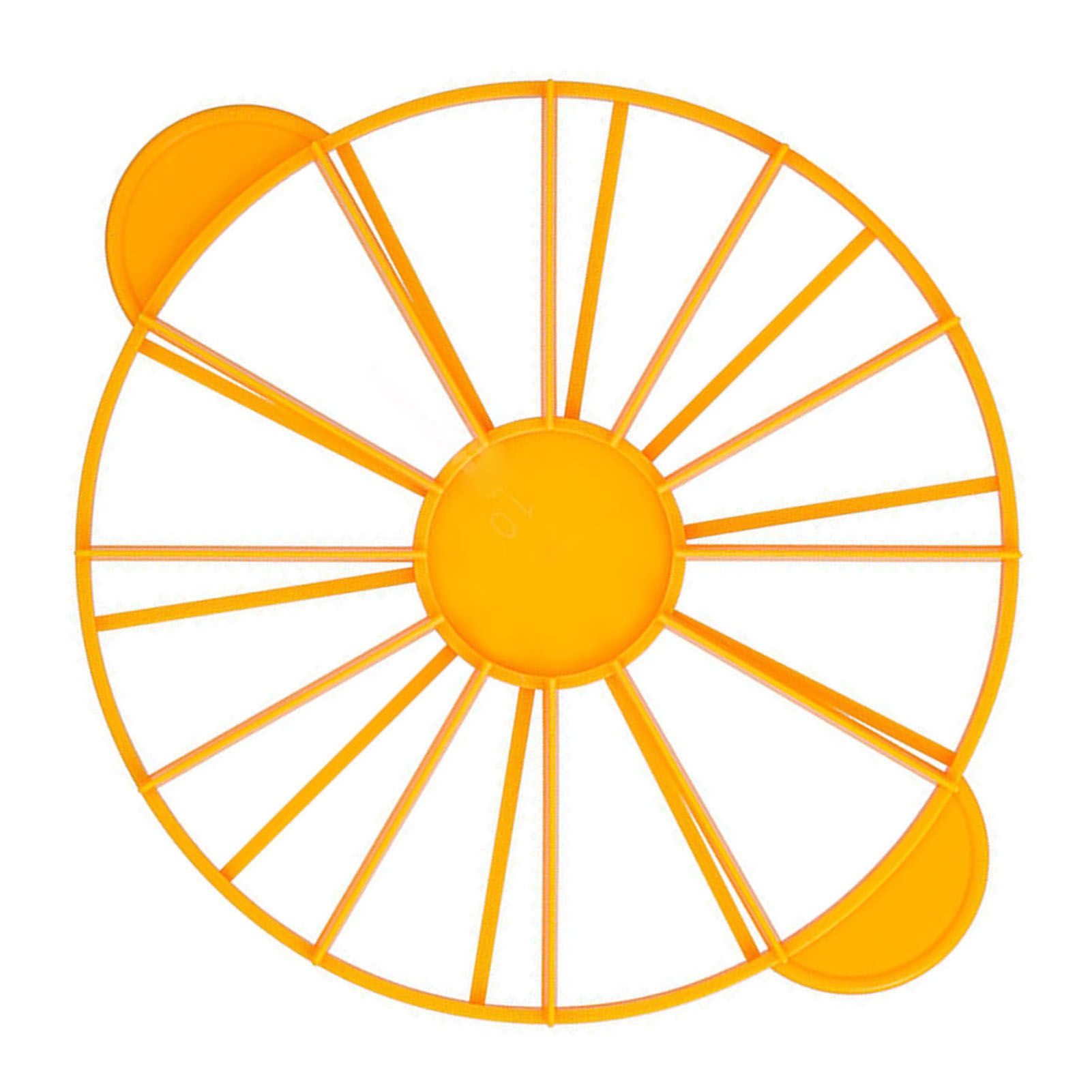 Cake Portion Marker Food Grade Round 10/12 Piece Cake Slice Marker Equal Portion Cutter Bread Cake Divider Baking Tool Yellow 126g/4.4oz（280） - Image 4
