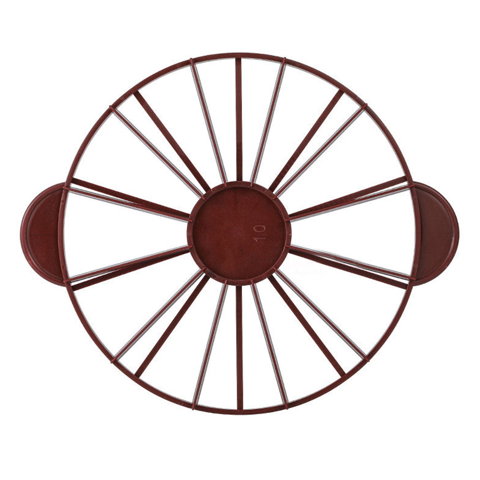 Cake Portion Marker Food Grade Round 10/12 Piece Cake Slice Marker Equal Portion Cutter Bread Cake Divider Baking Tool Dark Red (Brown) 126g/4.4oz（280） - Image 1