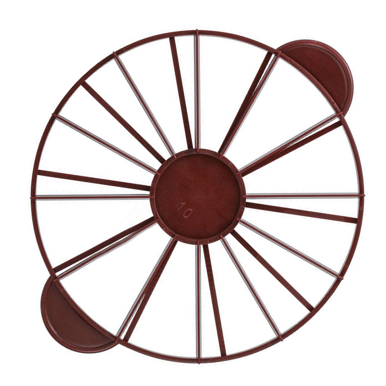 Cake Portion Marker Food Grade Round 10/12 Piece Cake Slice Marker Equal Portion Cutter Bread Cake Divider Baking Tool Dark Red (Brown) 126g/4.4oz（280） - Image 2