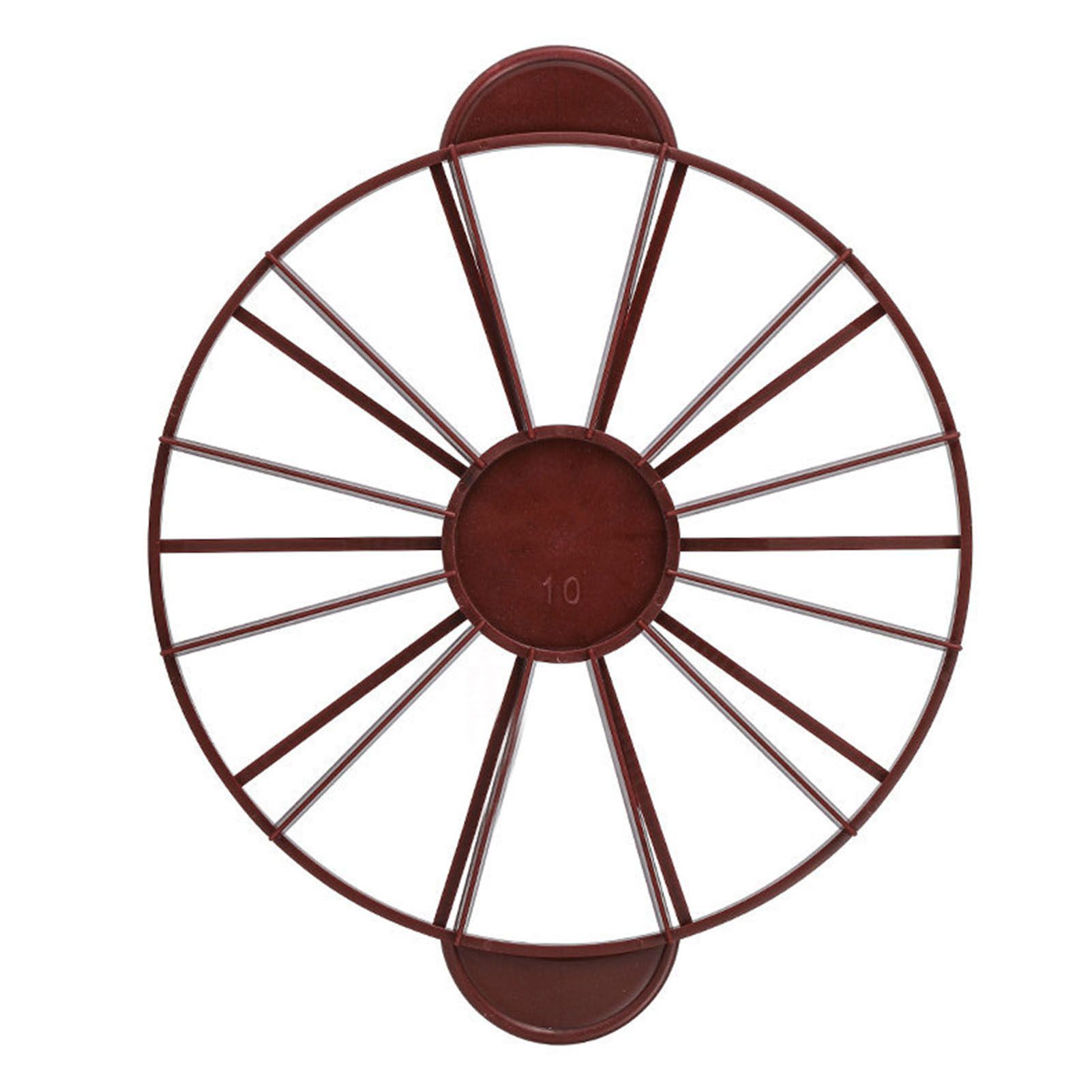 Cake Portion Marker Food Grade Round 10/12 Piece Cake Slice Marker Equal Portion Cutter Bread Cake Divider Baking Tool Dark Red (Brown) 126g/4.4oz（280） - Image 3