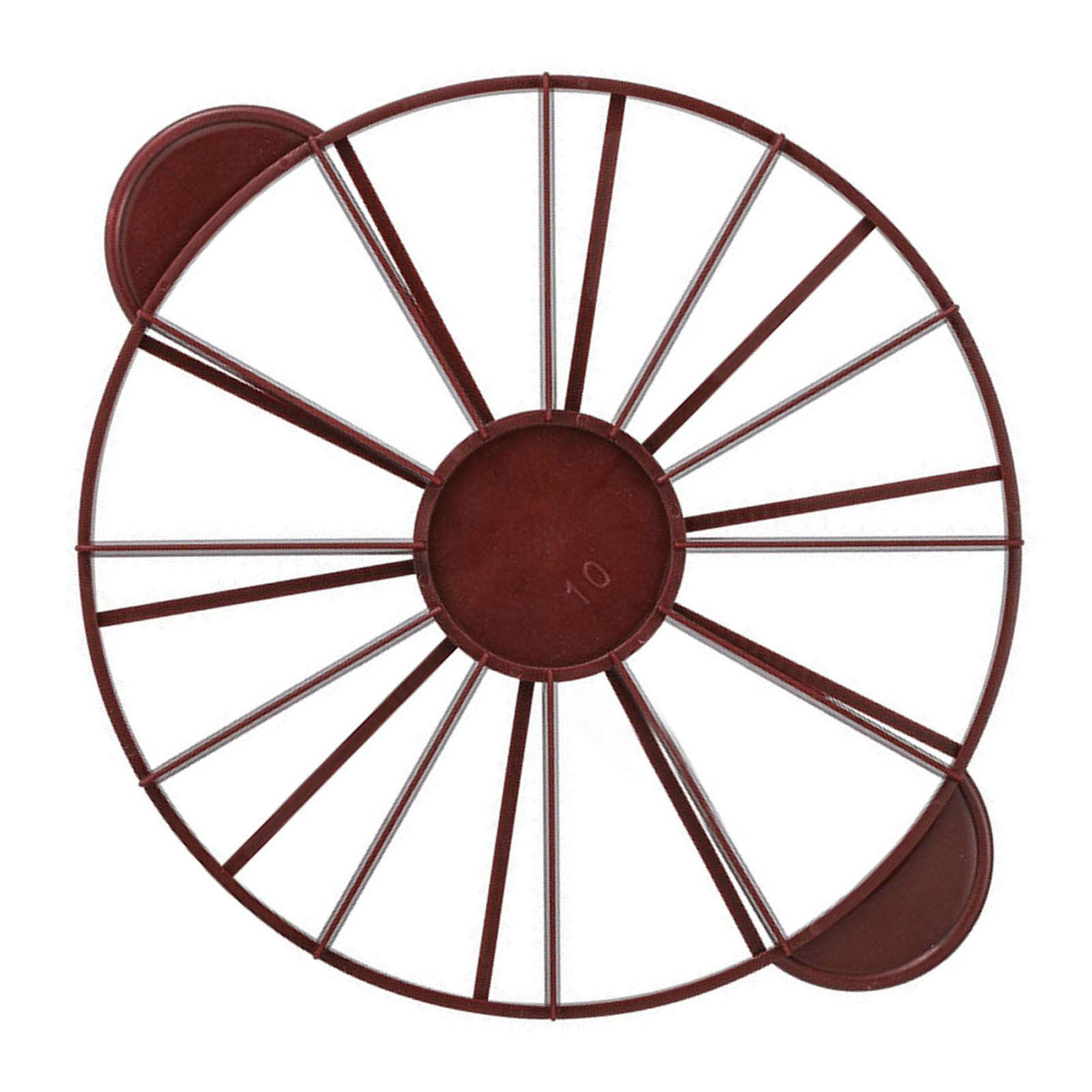 Cake Portion Marker Food Grade Round 10/12 Piece Cake Slice Marker Equal Portion Cutter Bread Cake Divider Baking Tool Dark Red (Brown) 126g/4.4oz（280） - Image 4