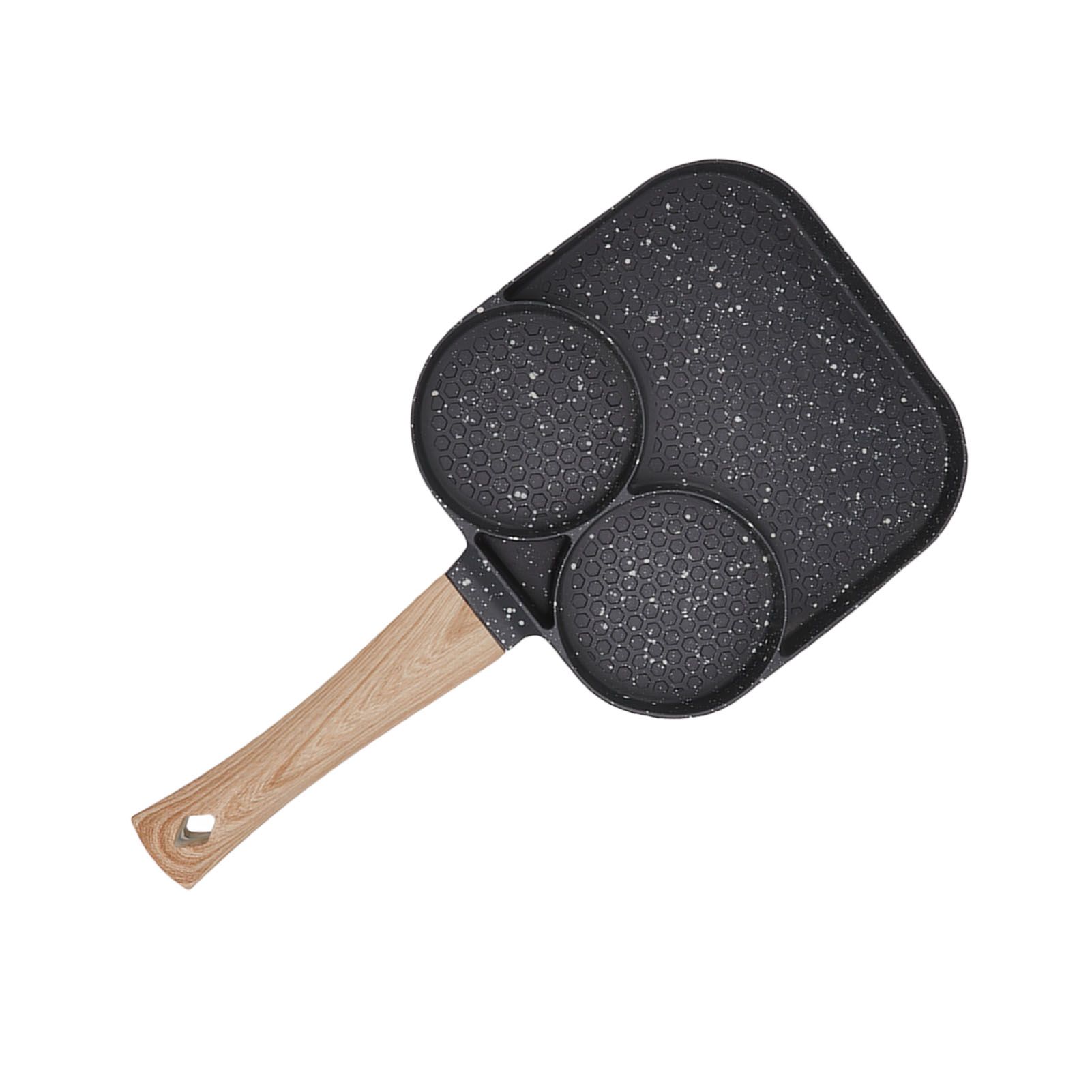 3 in 1 Breakfast Pan Prevents Stick Heat Resistant Divided Grill Frying Pan for Gas Stove Induction Cooker - Image 8