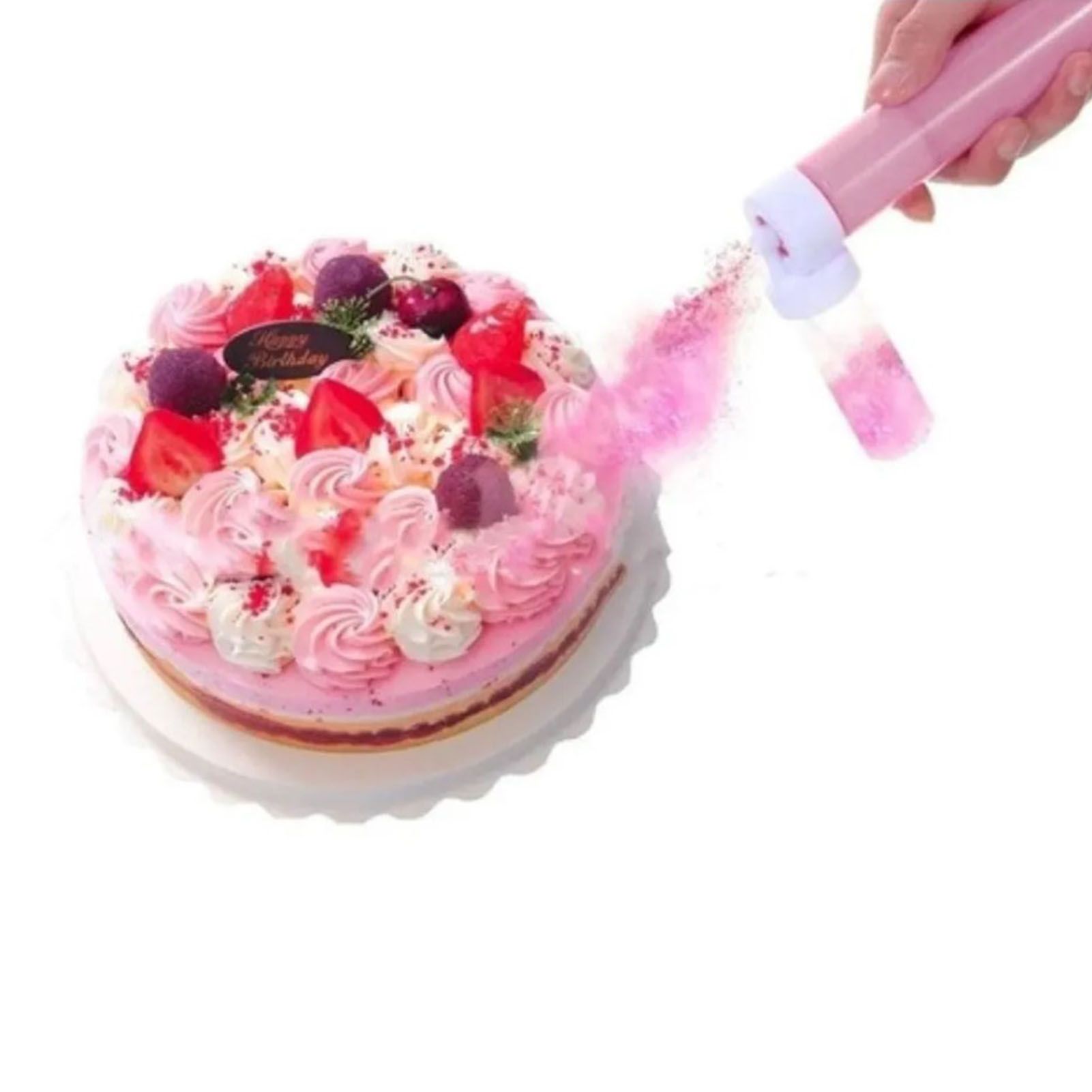 Manual Cake Airbrush Multipurpose Cake Decorating Airbrush with 4 Empty Bottles for Bakery Decoration - Image 6
