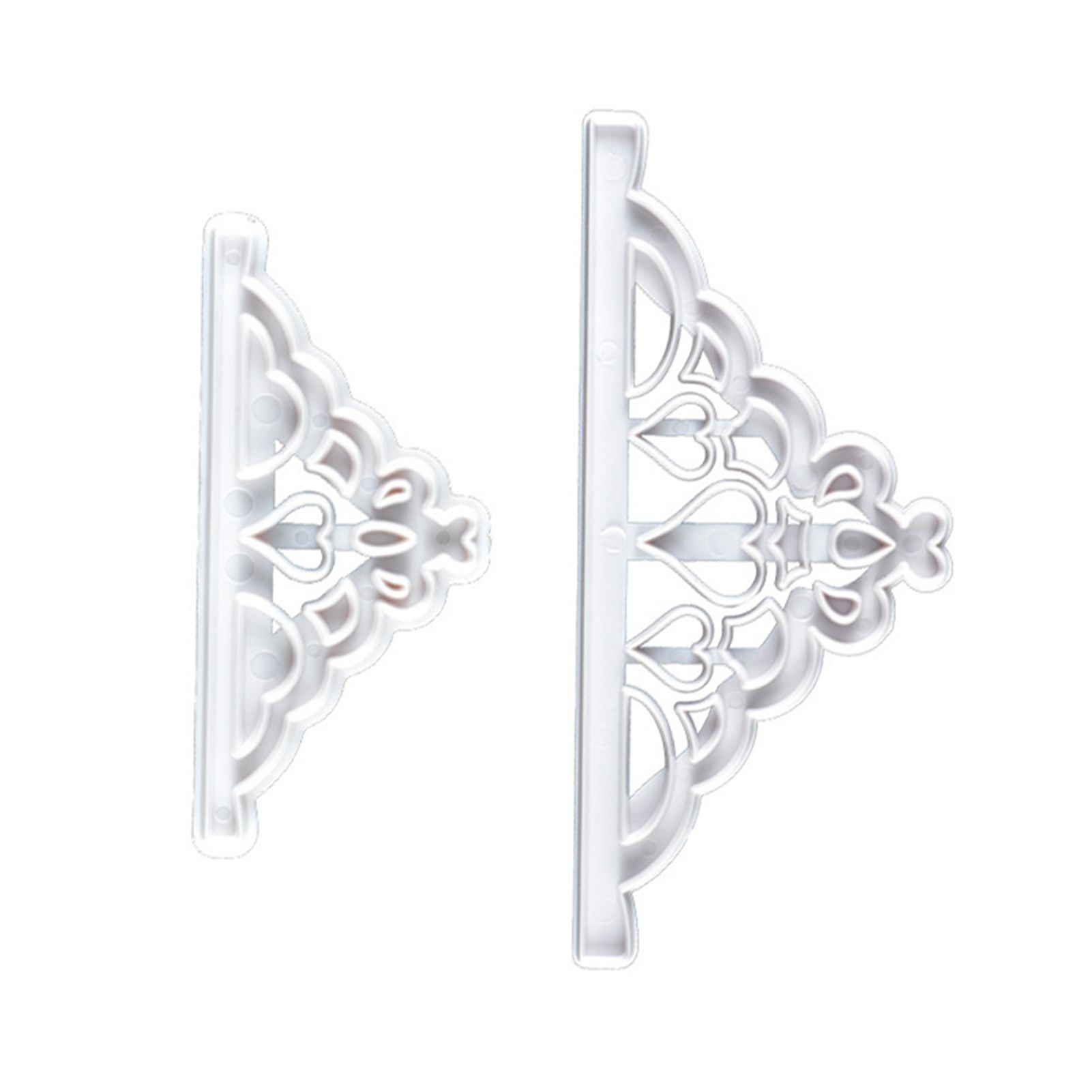 2 Pcs Crown Cutters Set Princess Crown Mold Tiara Cutter Cake Decorating Mold for DIY Birthday Party Dinner - Image 3