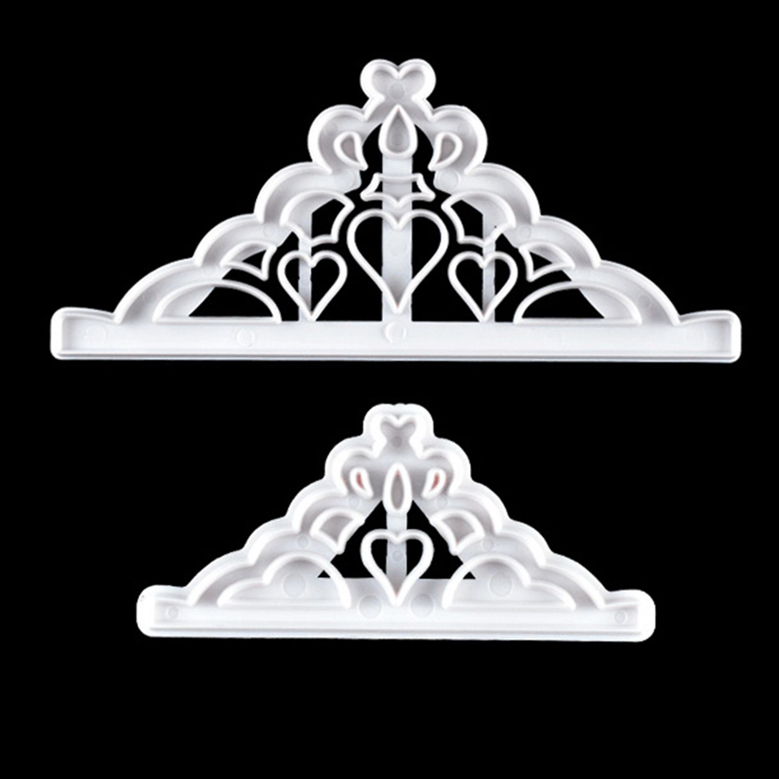2 Pcs Crown Cutters Set Princess Crown Mold Tiara Cutter Cake Decorating Mold for DIY Birthday Party Dinner - Image 8
