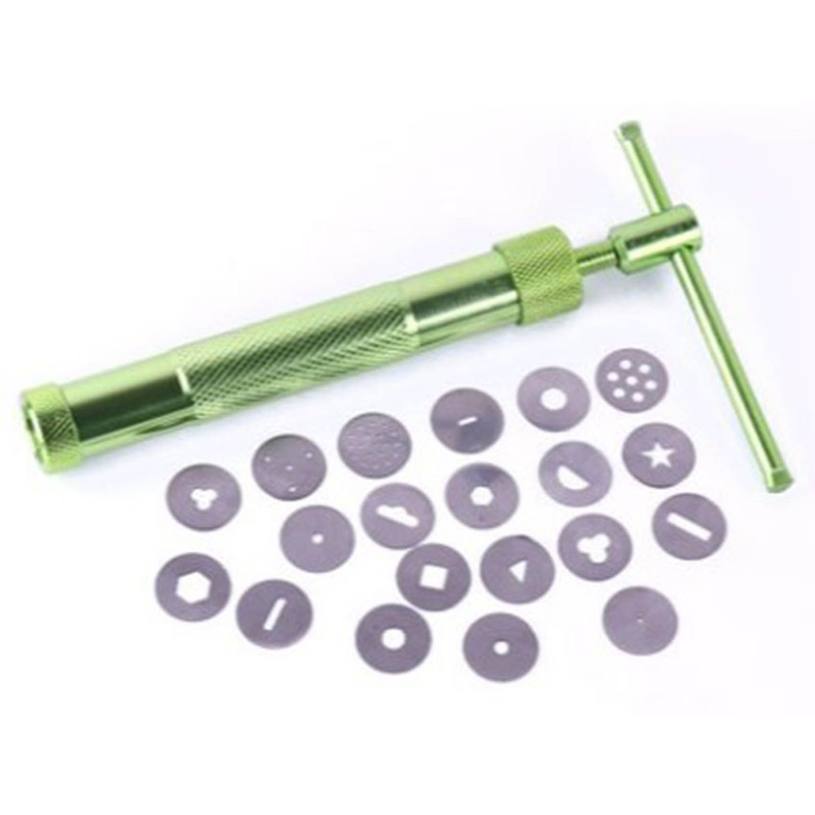 Green Clay Extruder Stainless Steel Clay Extruder Fondant Cake Sculpture Polymer Clay Tools Cake Decorating Tools - Image 4