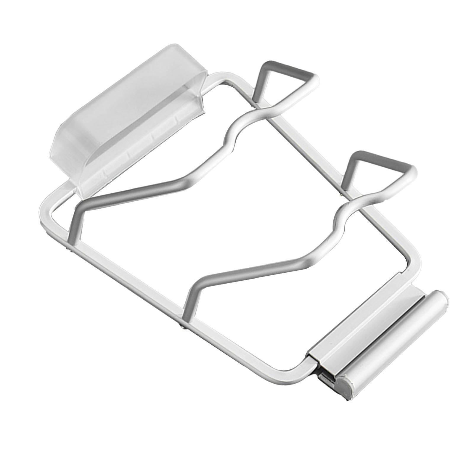 Pot Lid Holder Drilling Free Wall Mounted Space Saving Aluminium Hand Polishing Rustproof for Kitchen 2 Layer - Image 4