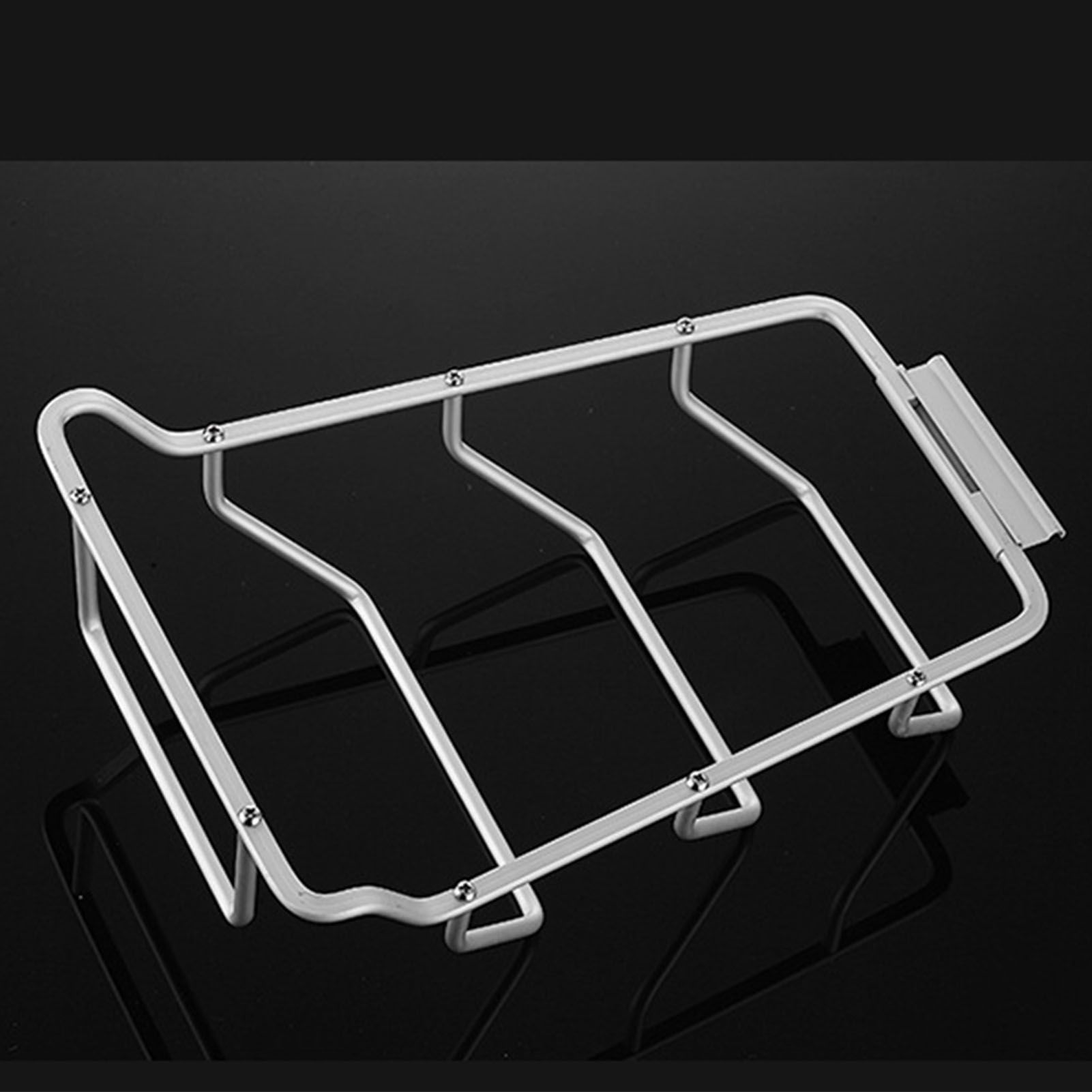 Pot Lid Holder Drilling Free Wall Mounted Space Saving Aluminium Hand Polishing Rustproof for Kitchen 3 Layer - Image 2