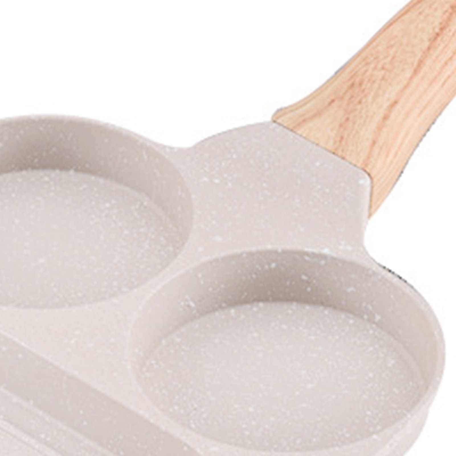 3 in 1 Breakfast Pan Nonstick Aluminum Alloy Labor Saving Pancake Frying Pan for Egg Bacon Gas Stove - Image 8