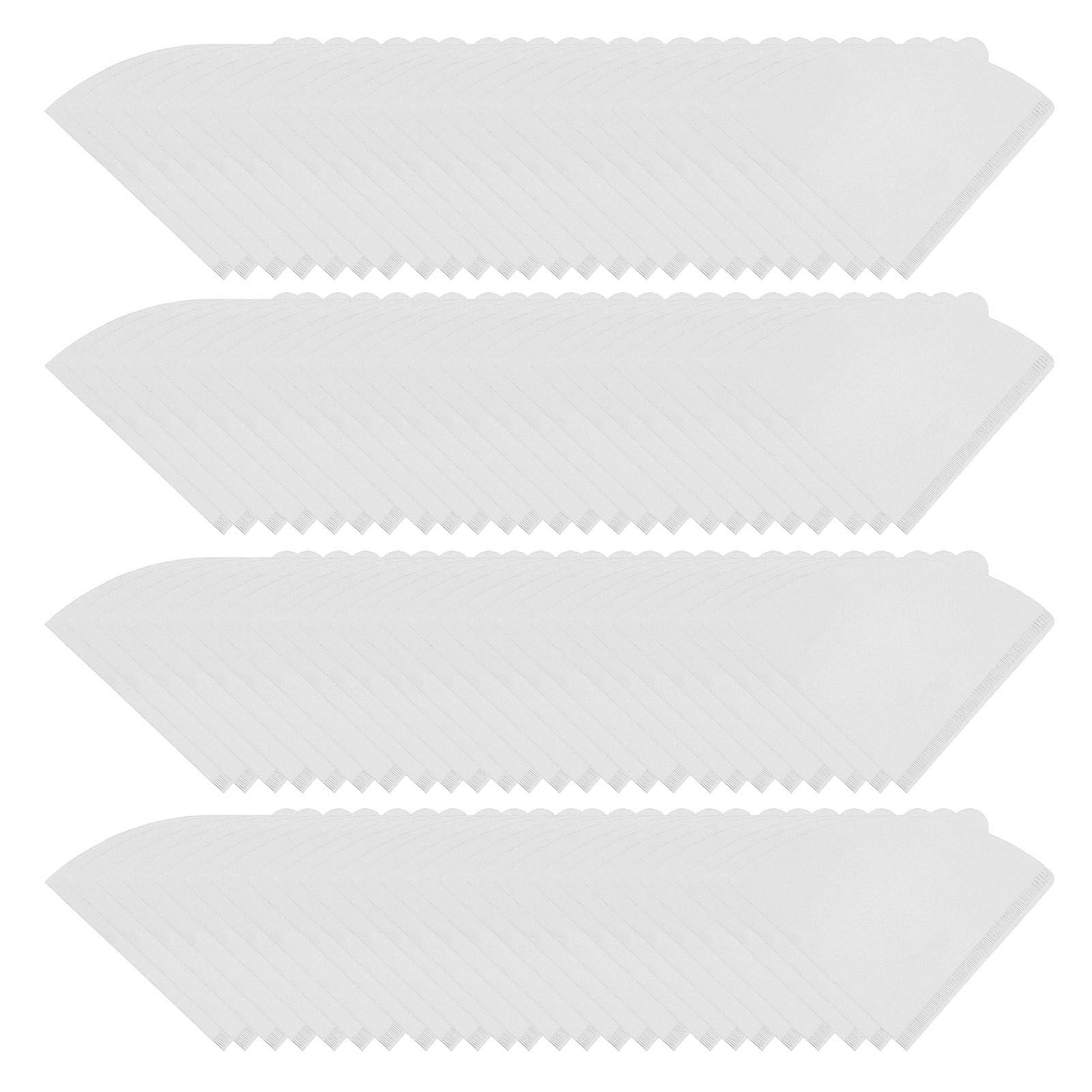 100 Pieces Filter Cone Coffee Filters 2 to 4 Cup Natural Disposable Coffee Filter Paper for Home Cafe - Image 1