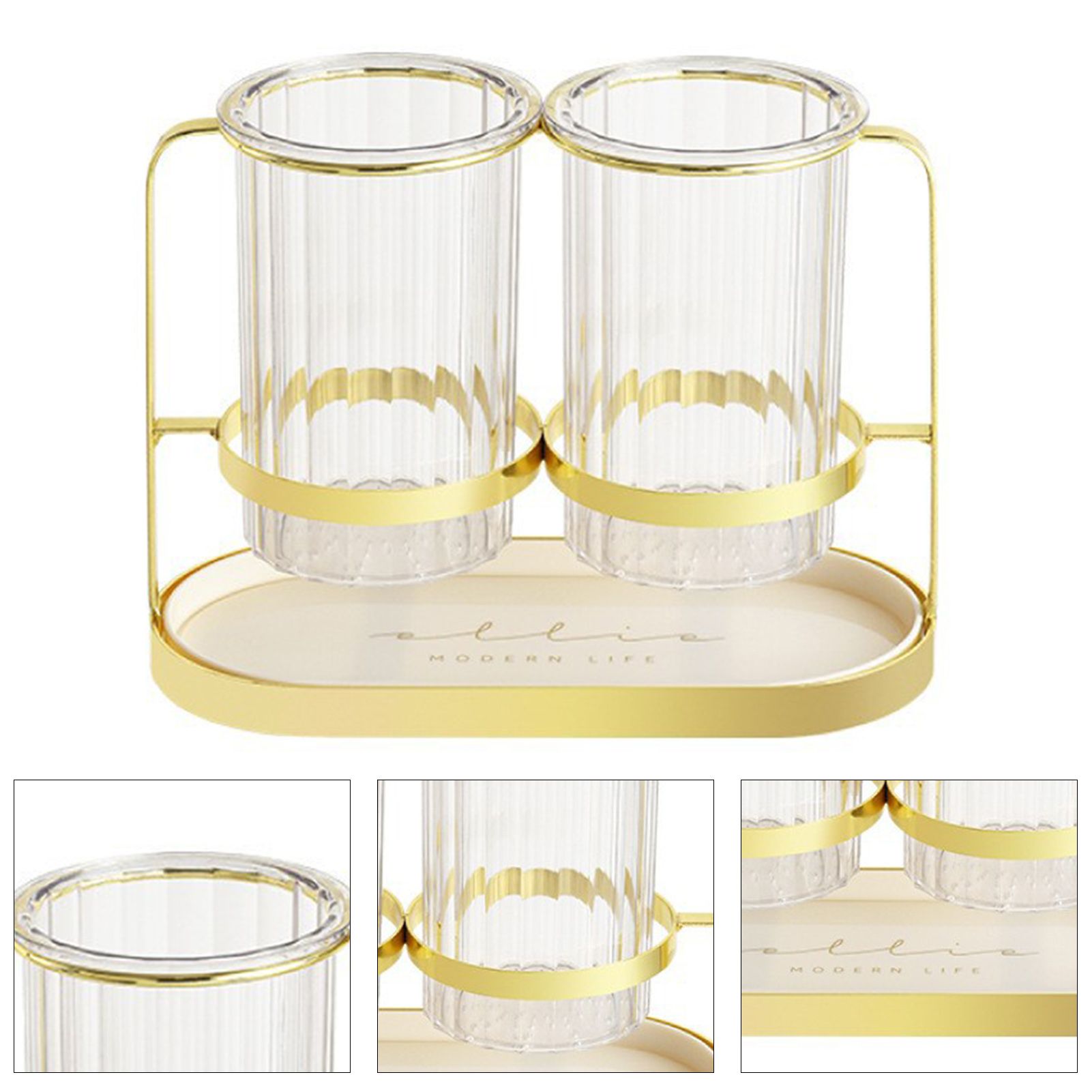 Chopsticks Drying Holder Iron PET Transparent Chopsticks Drying Caddy for Spoons Kitchen Platinum - Image 3