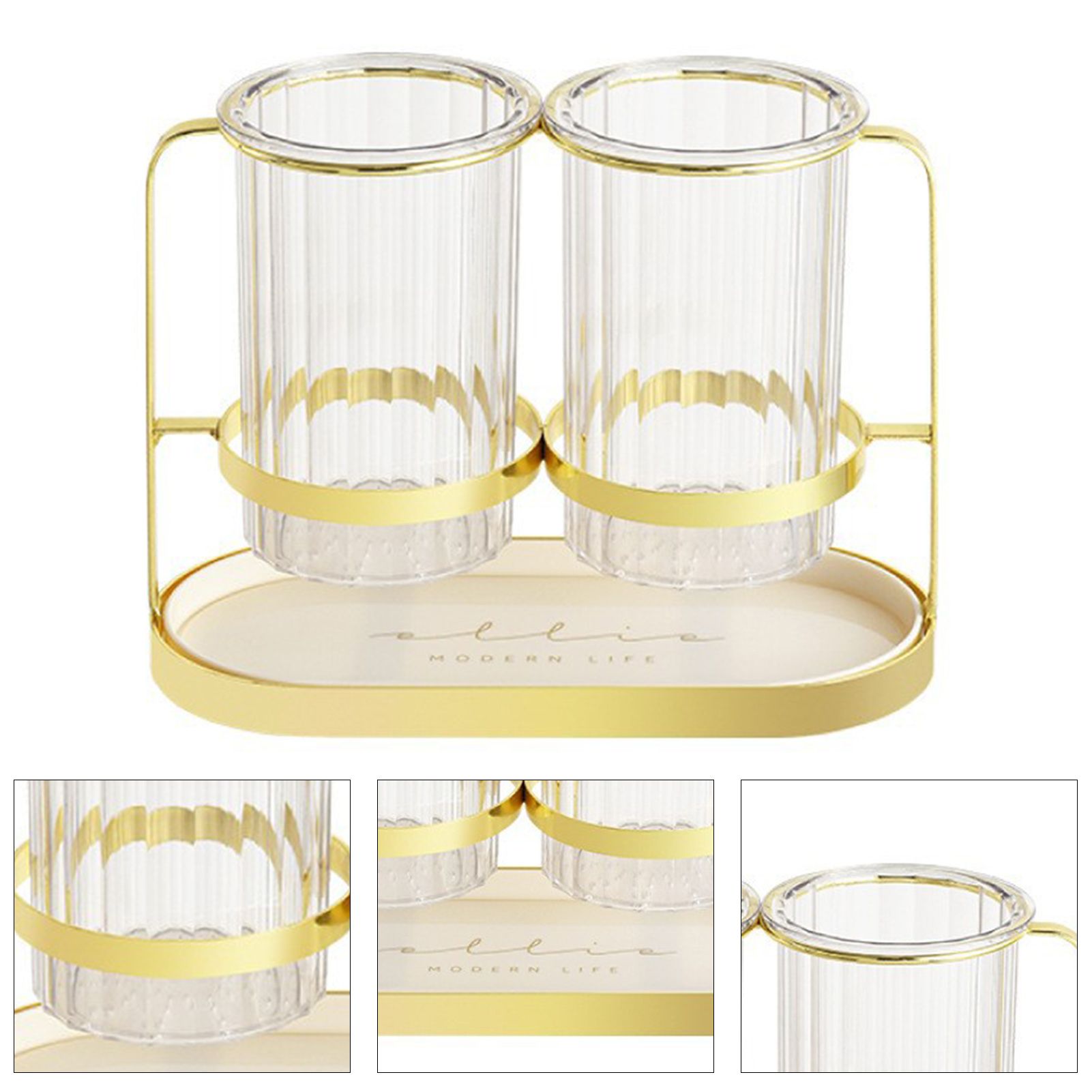 Chopsticks Drying Holder Iron PET Transparent Chopsticks Drying Caddy for Spoons Kitchen Platinum - Image 4