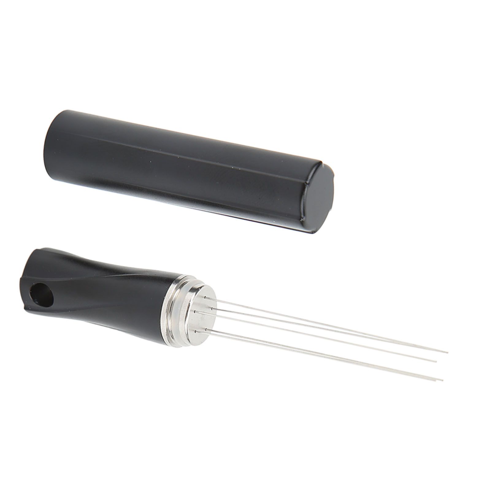Coffee Powder Stirring Needle Professional 304 Stainless Steel Coffee Stirring Tool with Cover for Coffee Distribution Black - Image 5