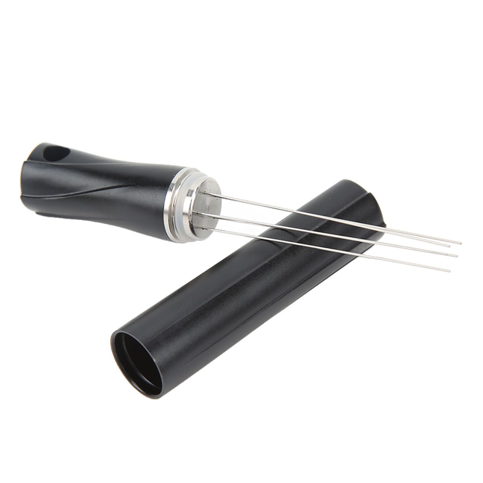 Coffee Powder Stirring Needle Professional 304 Stainless Steel Coffee Stirring Tool with Cover for Coffee Distribution Black - Image 6