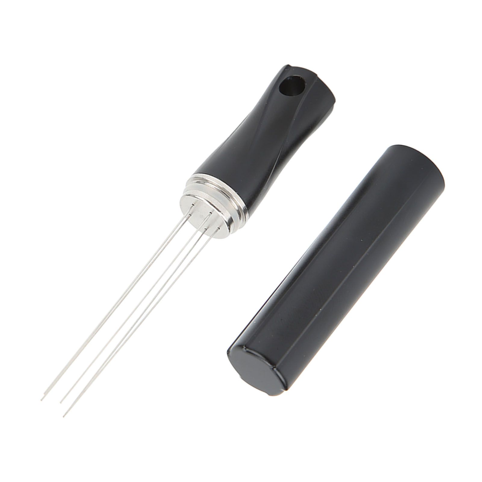 Coffee Powder Stirring Needle Professional 304 Stainless Steel Coffee Stirring Tool with Cover for Coffee Distribution Black - Image 8