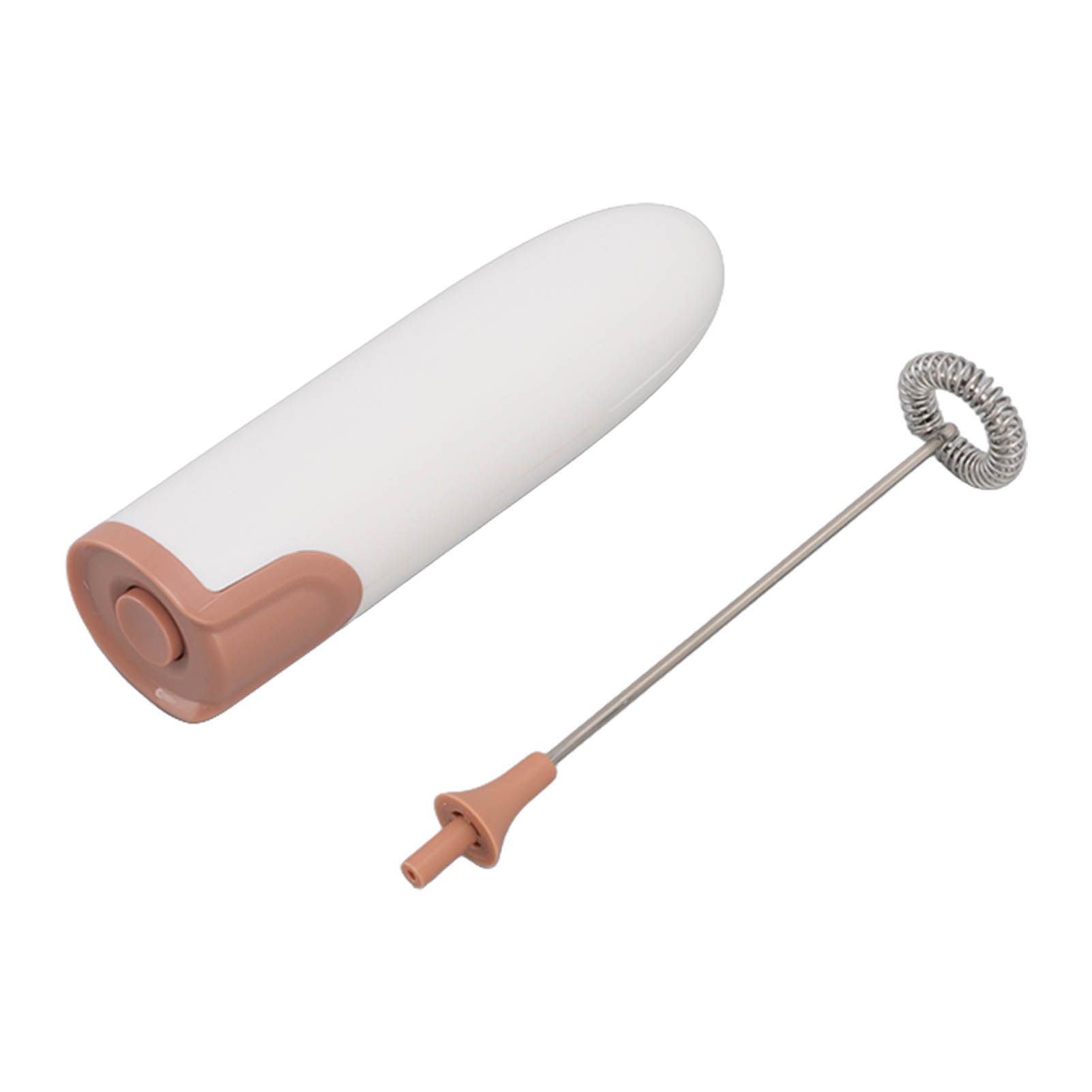 Household Electric Milk Frother Automatic Handheld Milk Foam Maker Coffee Stirring Bar Kitchen Drink Foamer White Coffee - Image 1