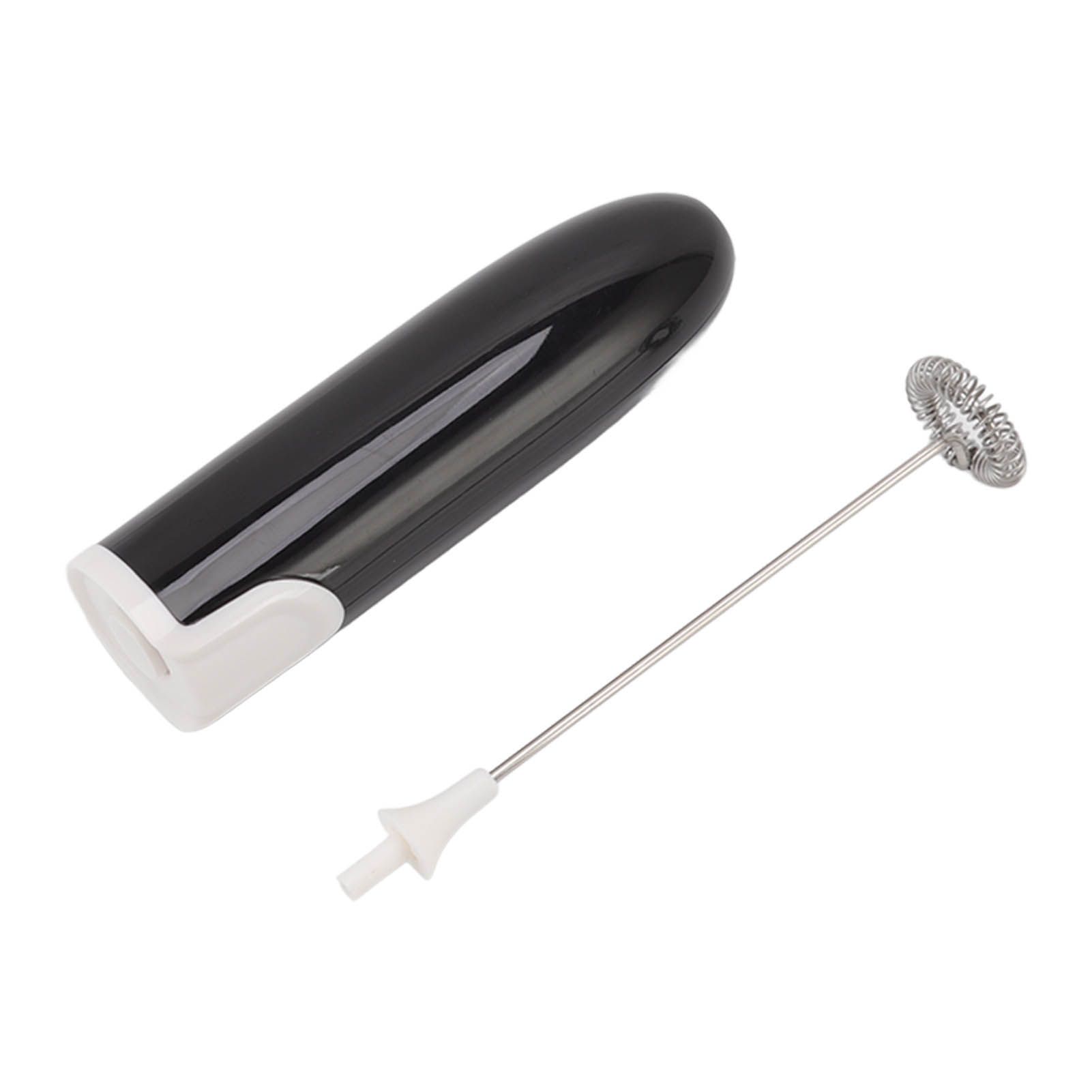 Household Electric Milk Frother Automatic Handheld Milk Foam Maker Coffee Stirring Bar Kitchen Drink Foamer Black White - Image 1