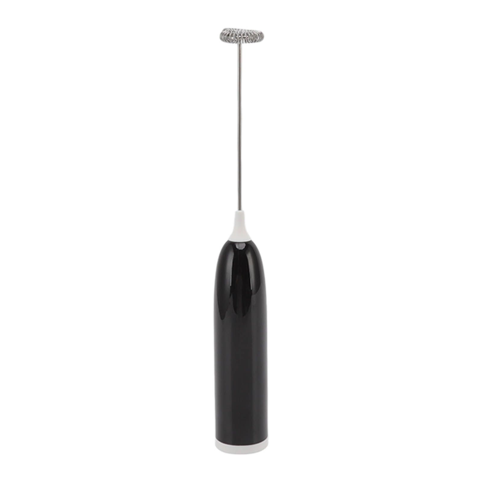 Household Electric Milk Frother Automatic Handheld Milk Foam Maker Coffee Stirring Bar Kitchen Drink Foamer Black White - Image 2