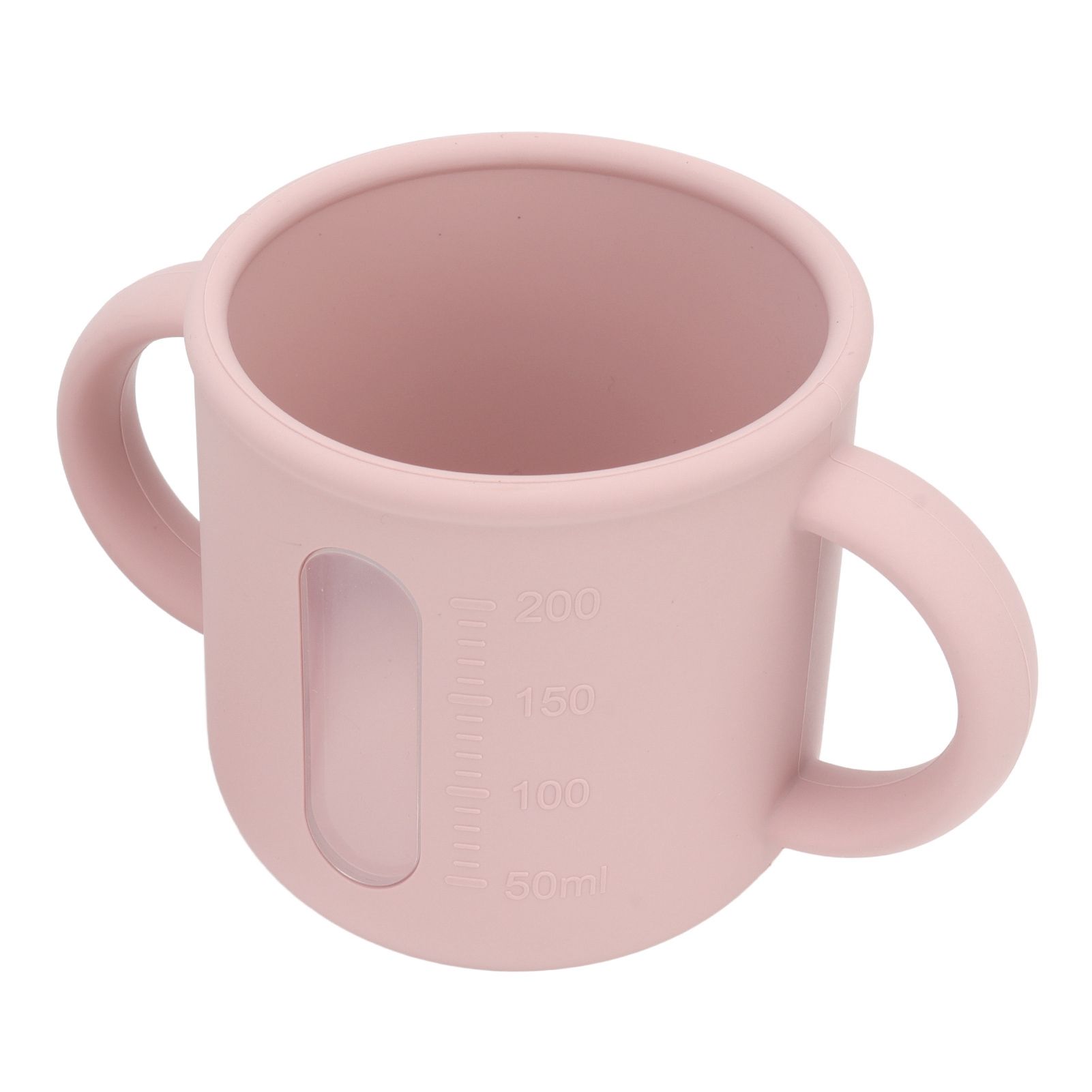 Silicone Sippy Cups Double Handles Lightweight Toddler Training Cup with Tight Leakproof Cover for Home Travelling Pink - Image 5