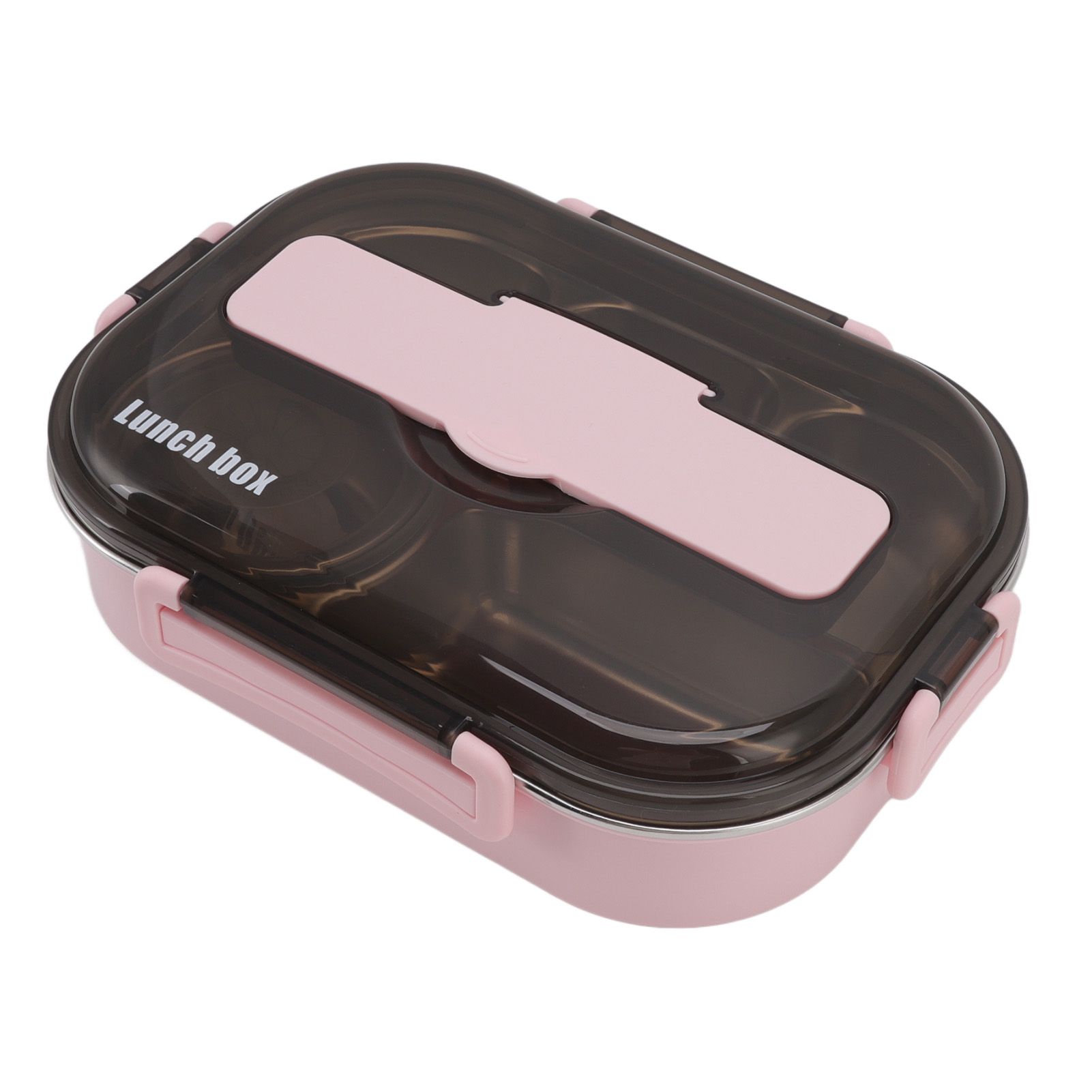 Lunch Container Box Stainless Steel Thermal Lunch Storage Box with Soup Bowl Chopsticks Spoon for Adults Children Pink - Image 8