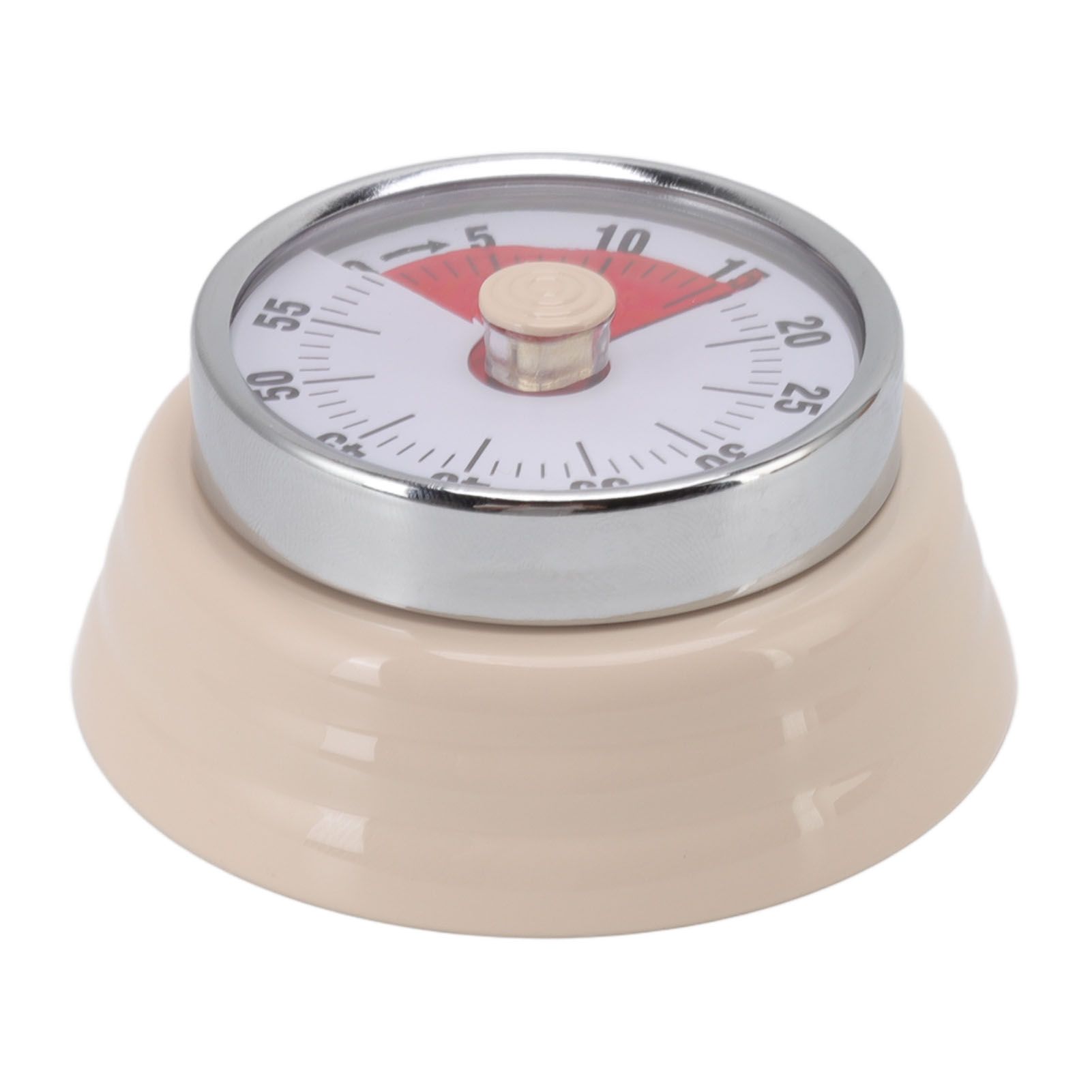 Magnet Circular Timer 60 Minute Visual Countdown Timer for Teachers Classroom Kids Homework Reading Adults Cooking Office Gym Beige - Image 1