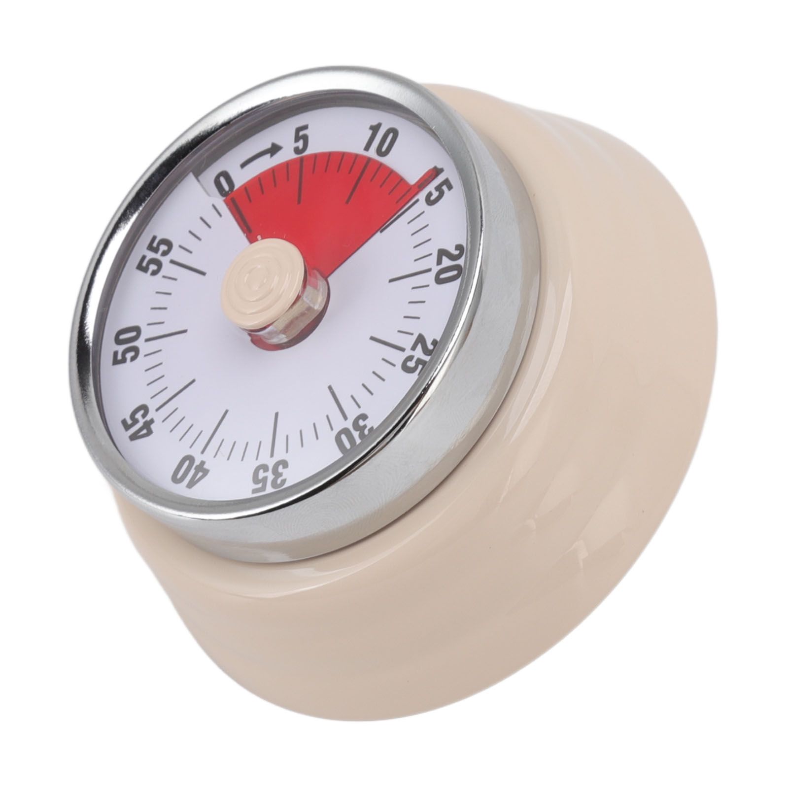 Magnet Circular Timer 60 Minute Visual Countdown Timer for Teachers Classroom Kids Homework Reading Adults Cooking Office Gym Beige - Image 2