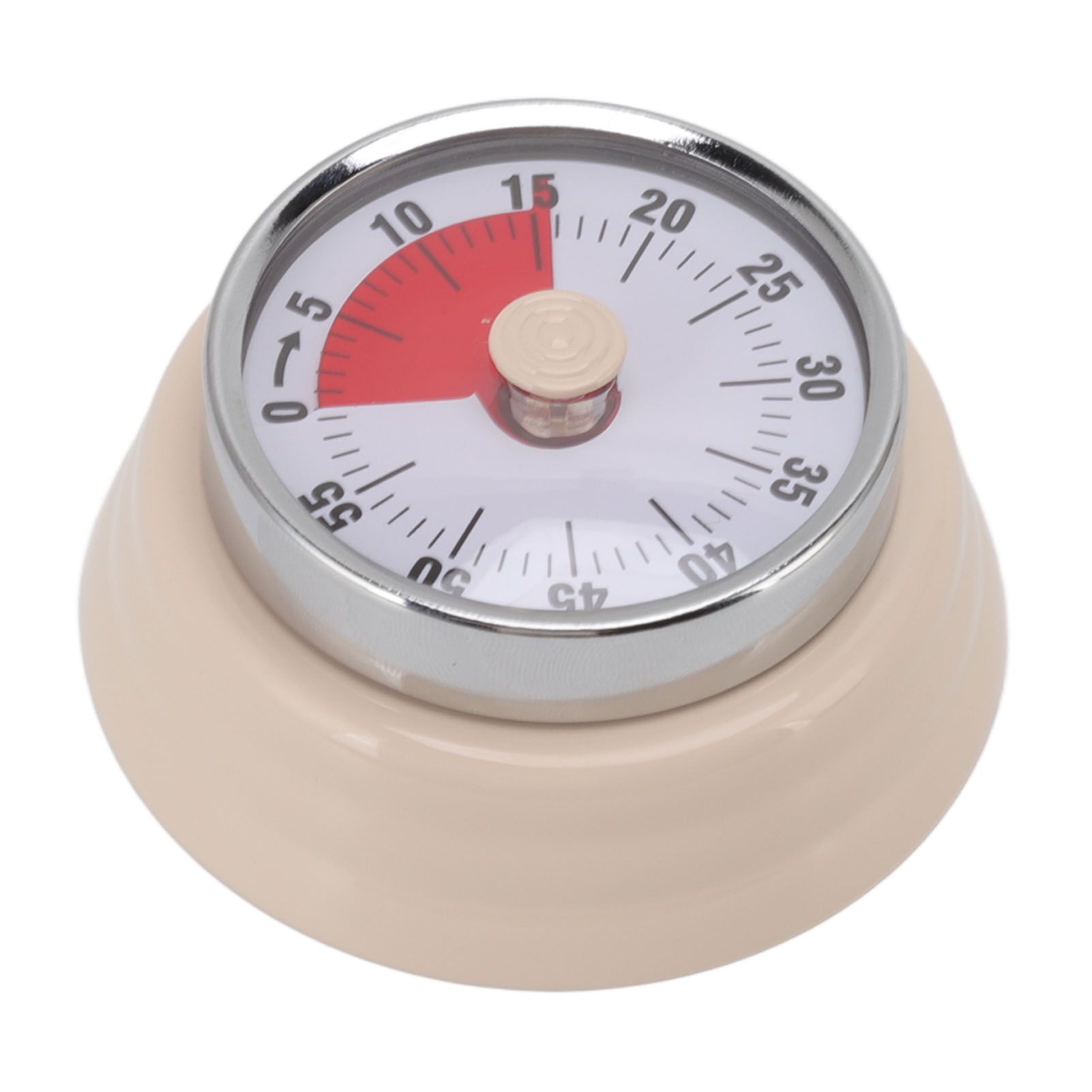 Magnet Circular Timer 60 Minute Visual Countdown Timer for Teachers Classroom Kids Homework Reading Adults Cooking Office Gym Beige - Image 4
