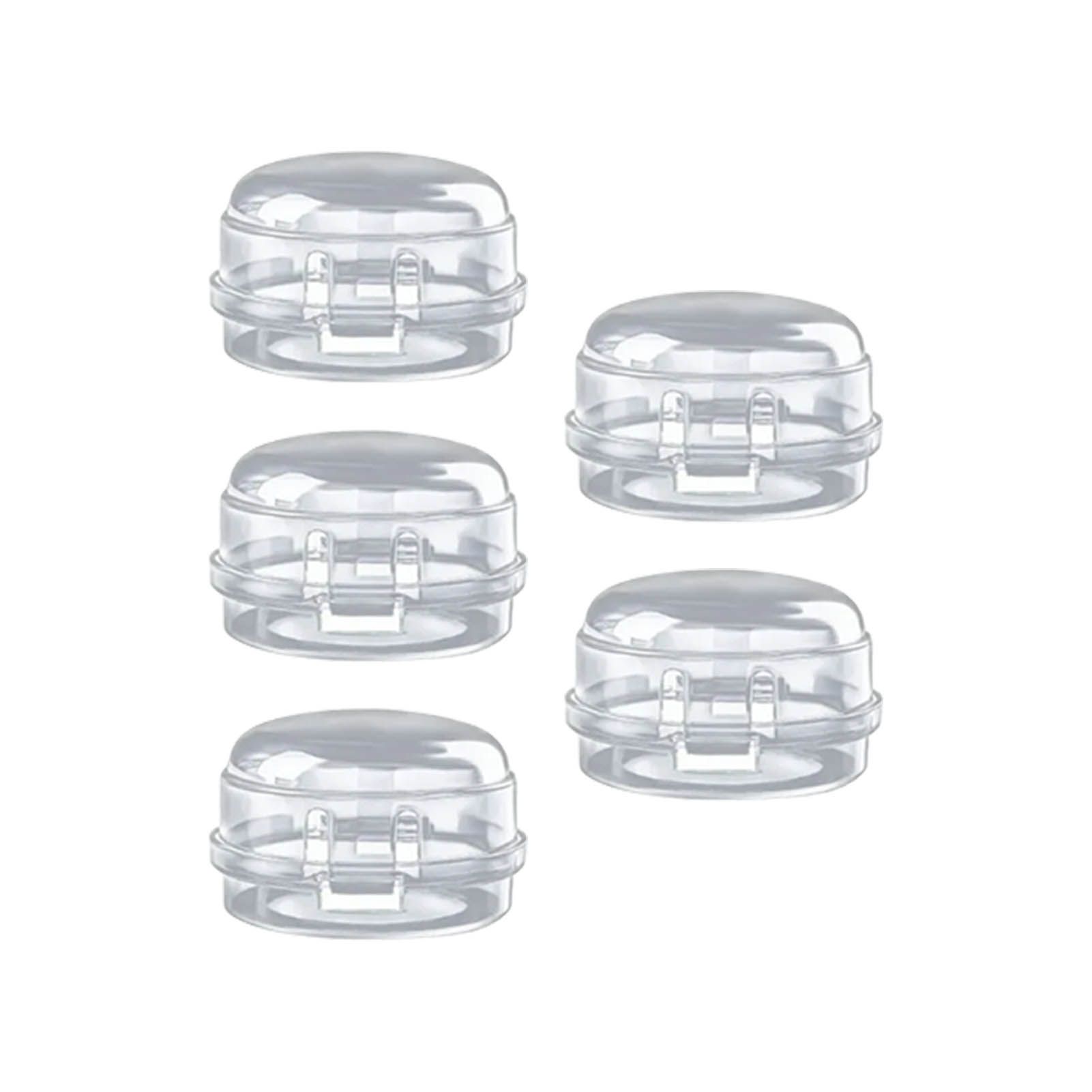 5Pcs Clear Stove Knob Covers Baby Safe Gas Stove Knob Covers Home Kitchen Switch Protection Tool for Infant Child Protector Transparent - Image 2