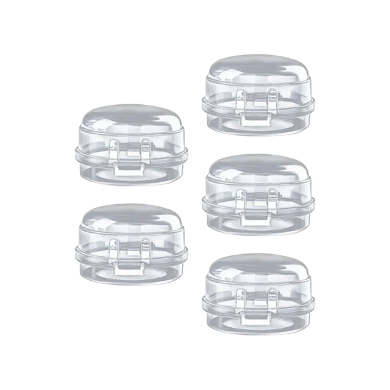 5Pcs Clear Stove Knob Covers Baby Safe Gas Stove Knob Covers Home Kitchen Switch Protection Tool for Infant Child Protector Transparent - Image 3