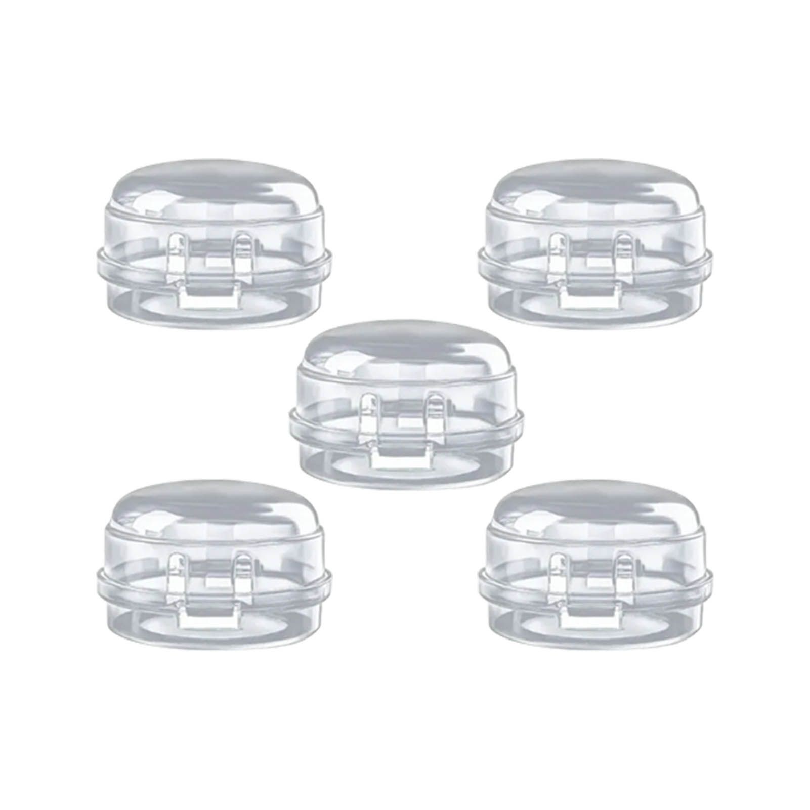 5Pcs Clear Stove Knob Covers Baby Safe Gas Stove Knob Covers Home Kitchen Switch Protection Tool for Infant Child Protector Transparent - Image 4