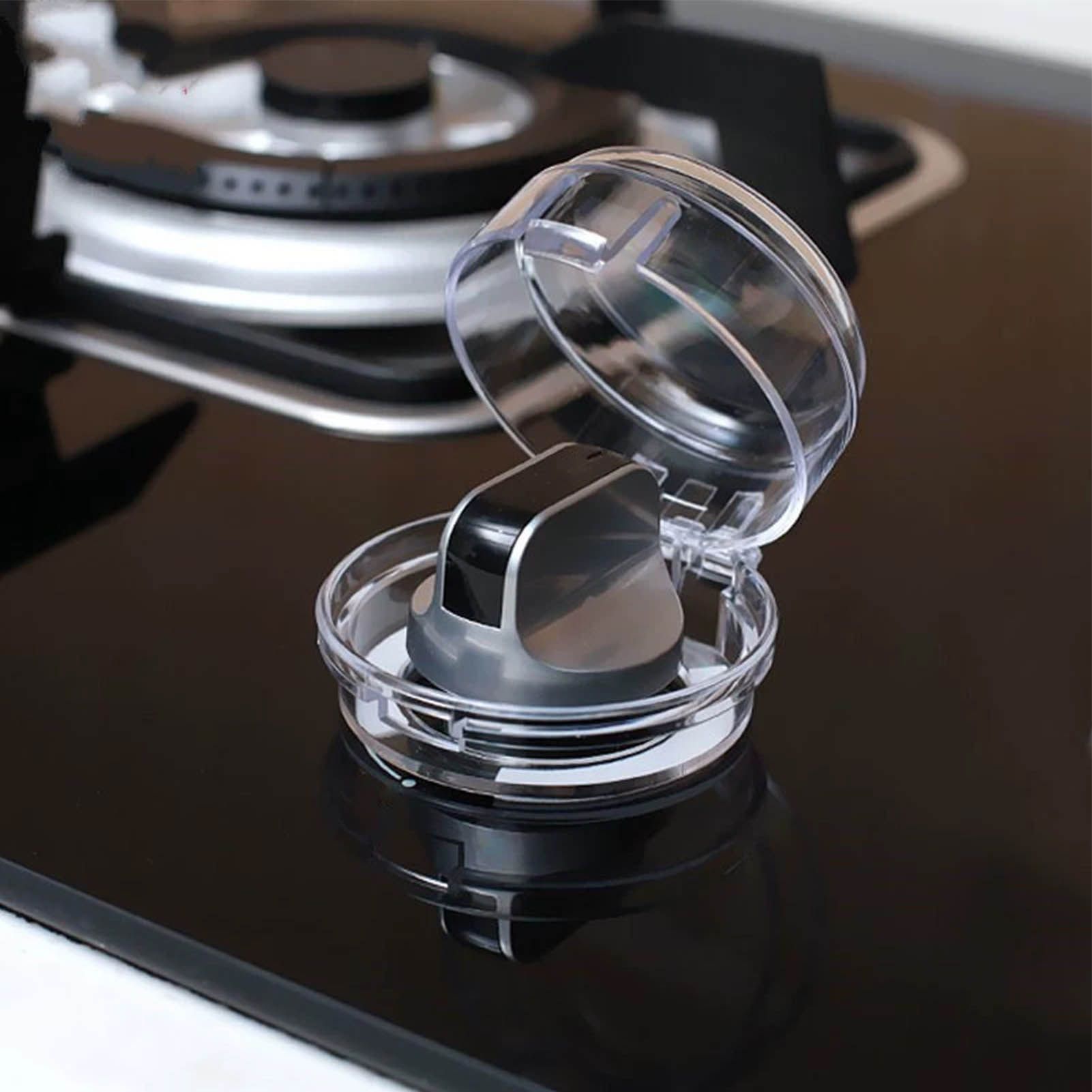 5Pcs Clear Stove Knob Covers Baby Safe Gas Stove Knob Covers Home Kitchen Switch Protection Tool for Infant Child Protector Transparent - Image 5