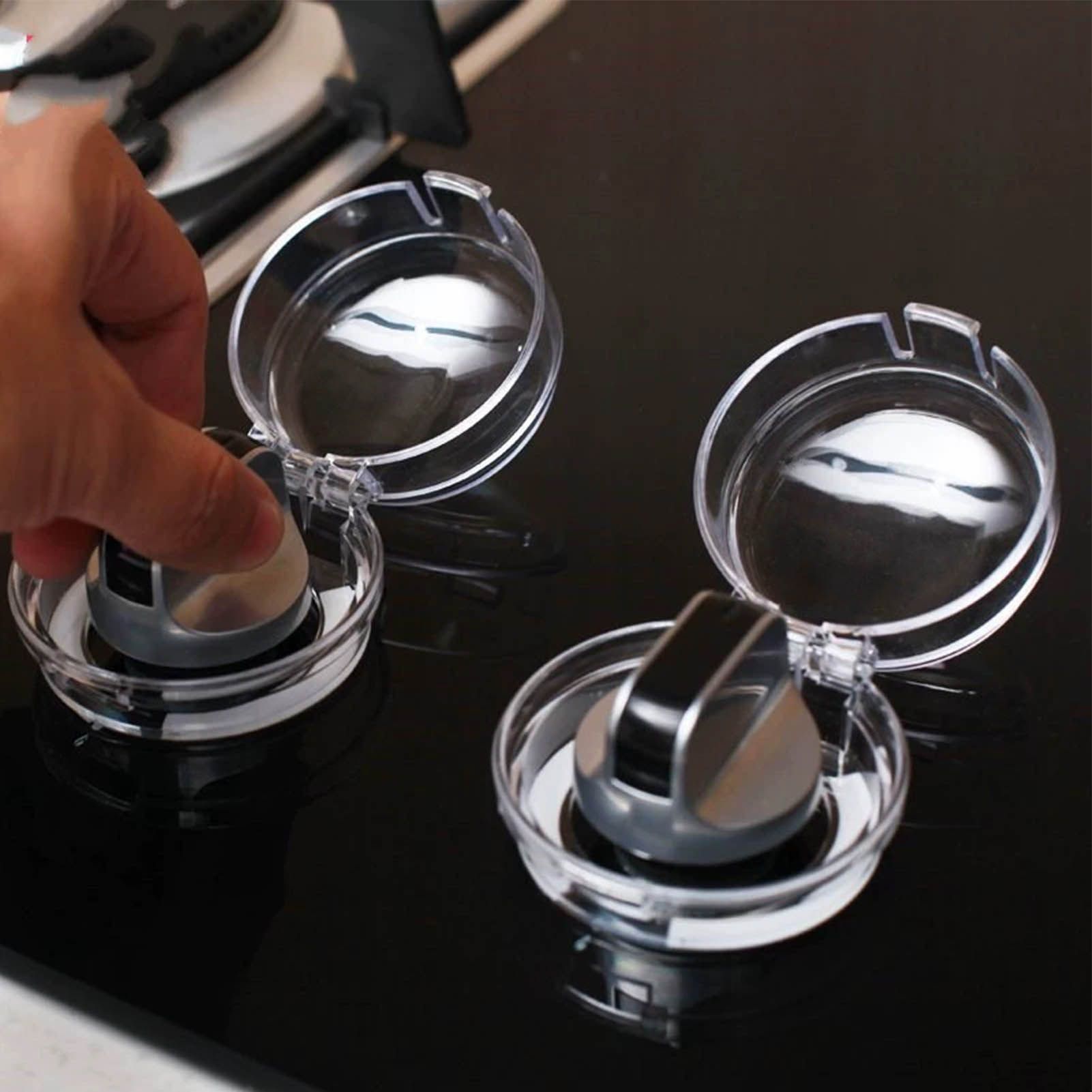 5Pcs Clear Stove Knob Covers Baby Safe Gas Stove Knob Covers Home Kitchen Switch Protection Tool for Infant Child Protector Transparent - Image 6