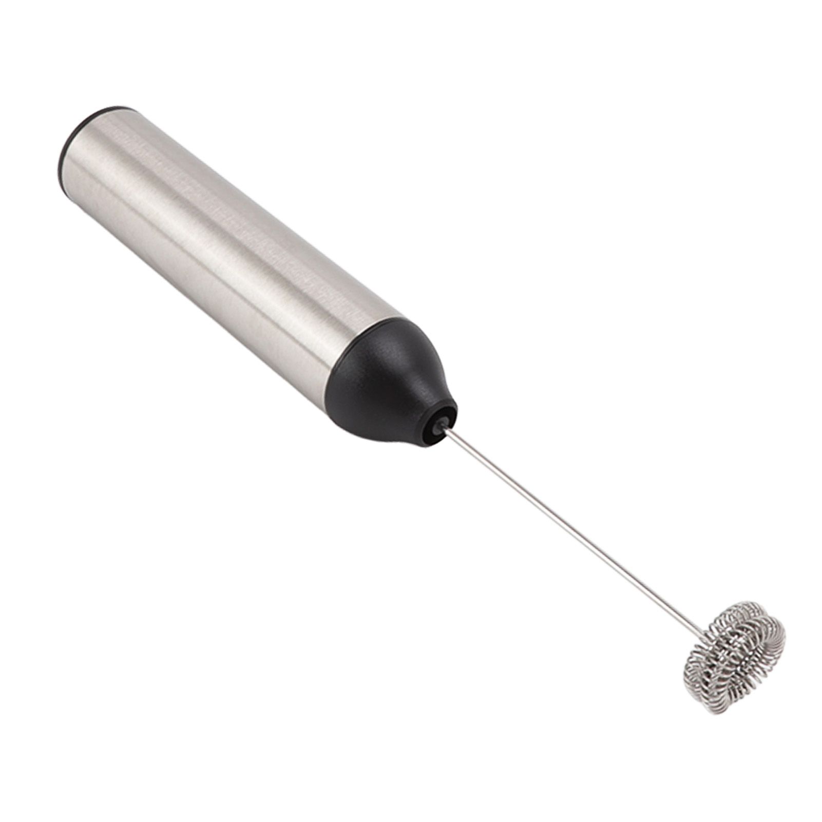 Handheld Milk Frother Lightweight Stainless Steel ABS Electric Whisk with 2 Mixing Head - Image 2