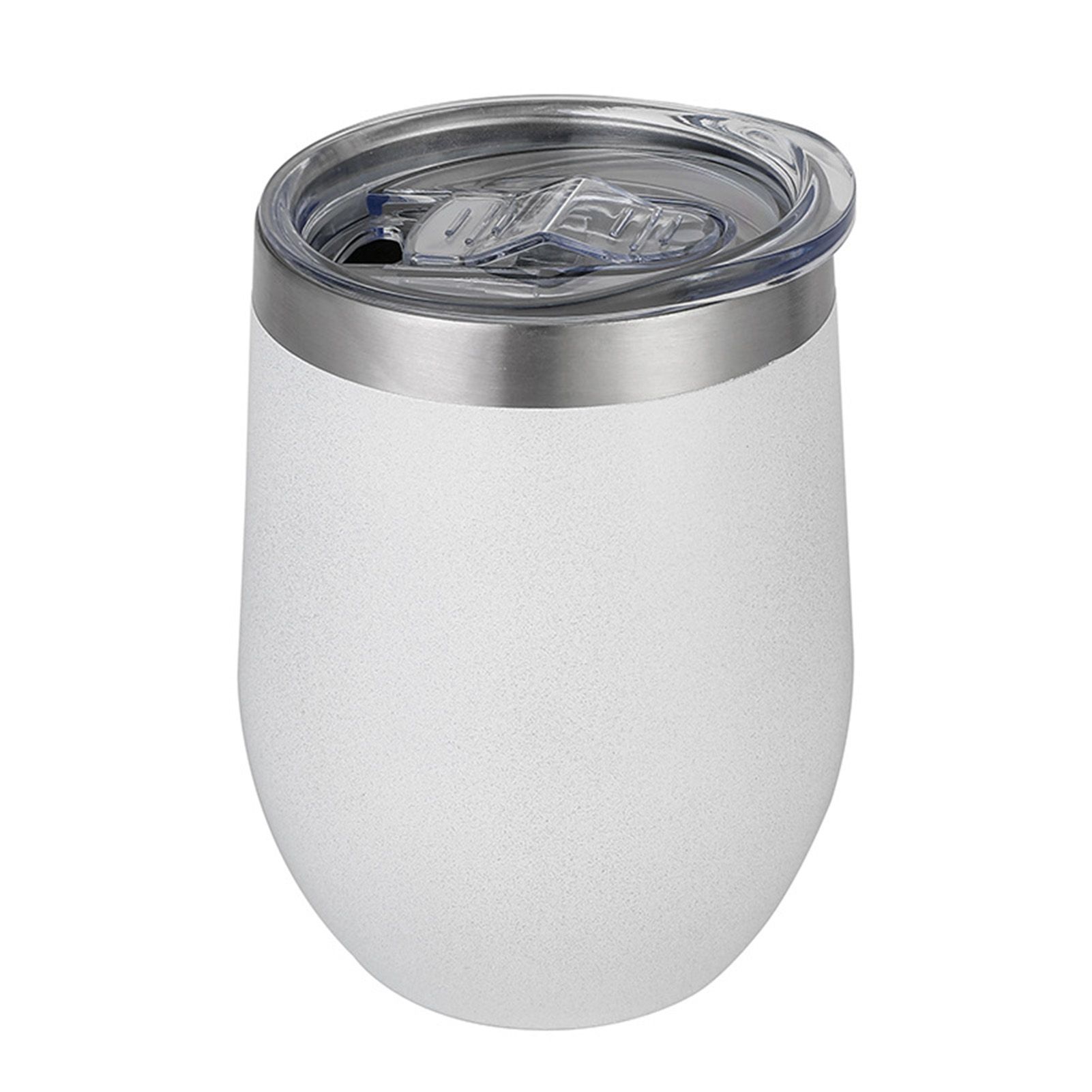 Stainless Steel Thermal Cup Large Capacity Non Slip Outdoor Portable Thermal Coffee Mug Gift White 12oz 360ml - Image 1