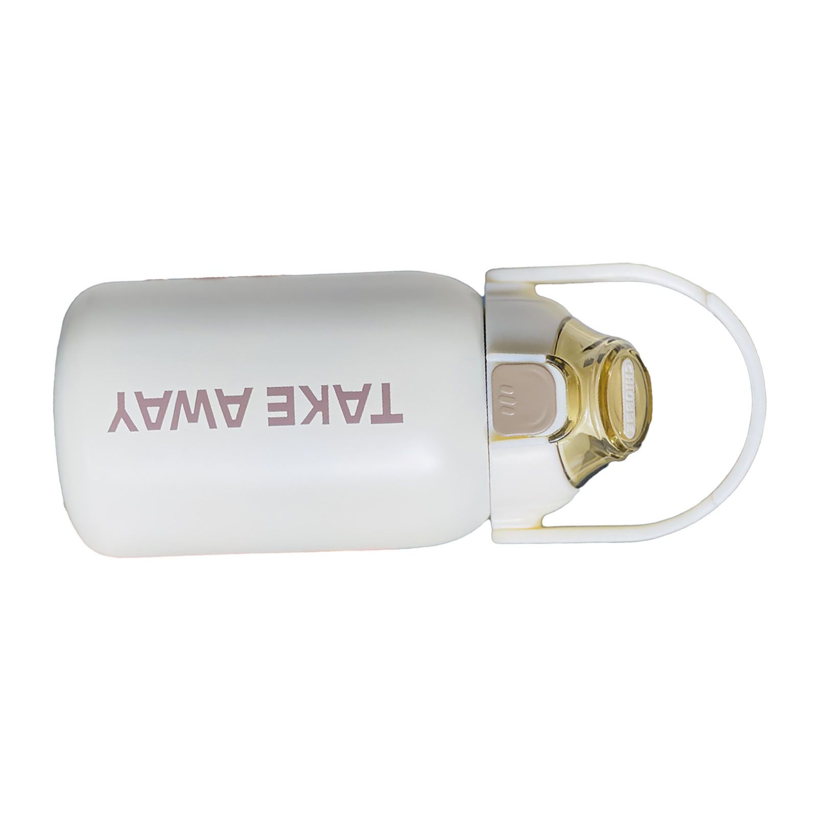 850ml Insulated Water Bottle Large Capacity with Bounce Cap Straw Winter Insulated Cup for Outdoor Beige - Image 2