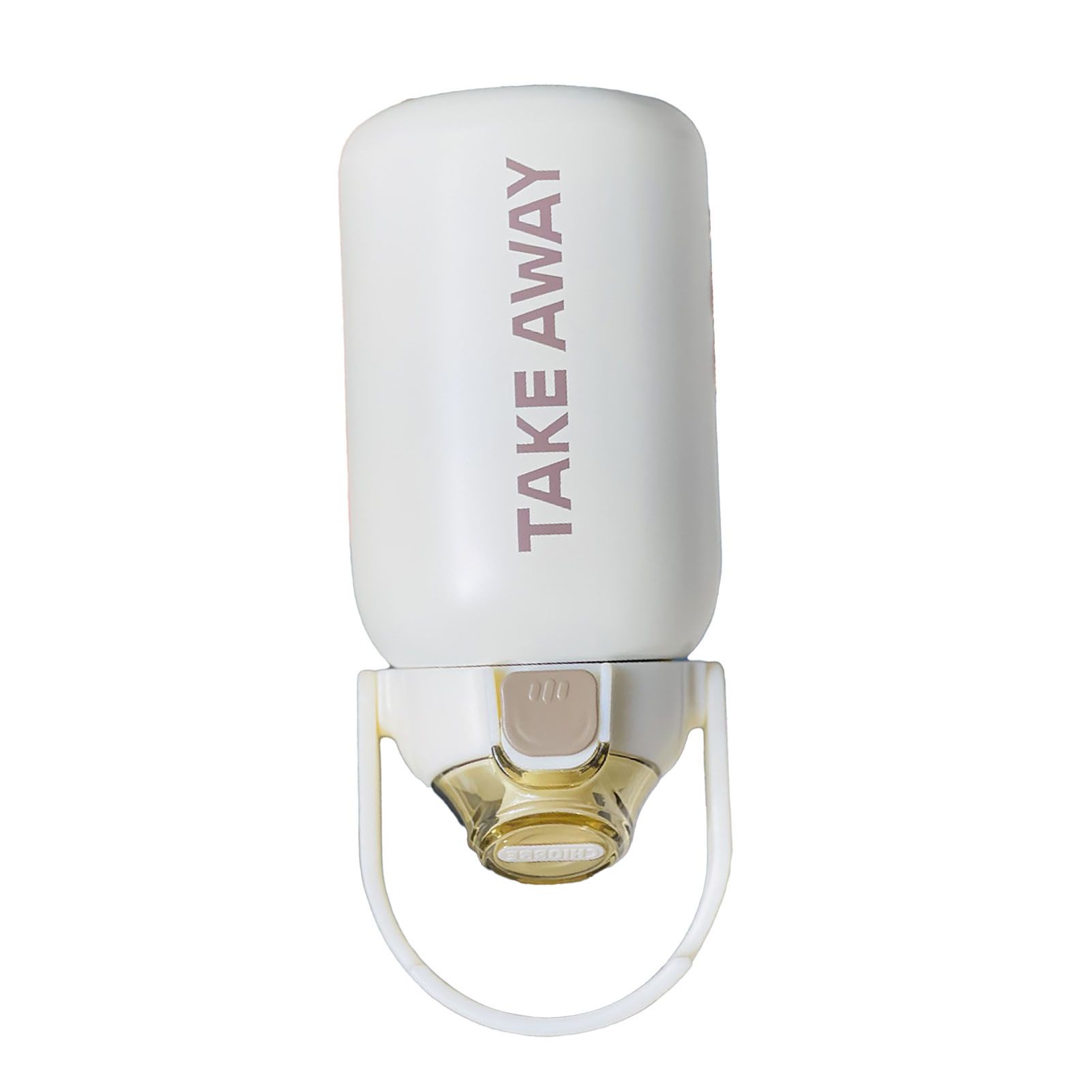 850ml Insulated Water Bottle Large Capacity with Bounce Cap Straw Winter Insulated Cup for Outdoor Beige - Image 4