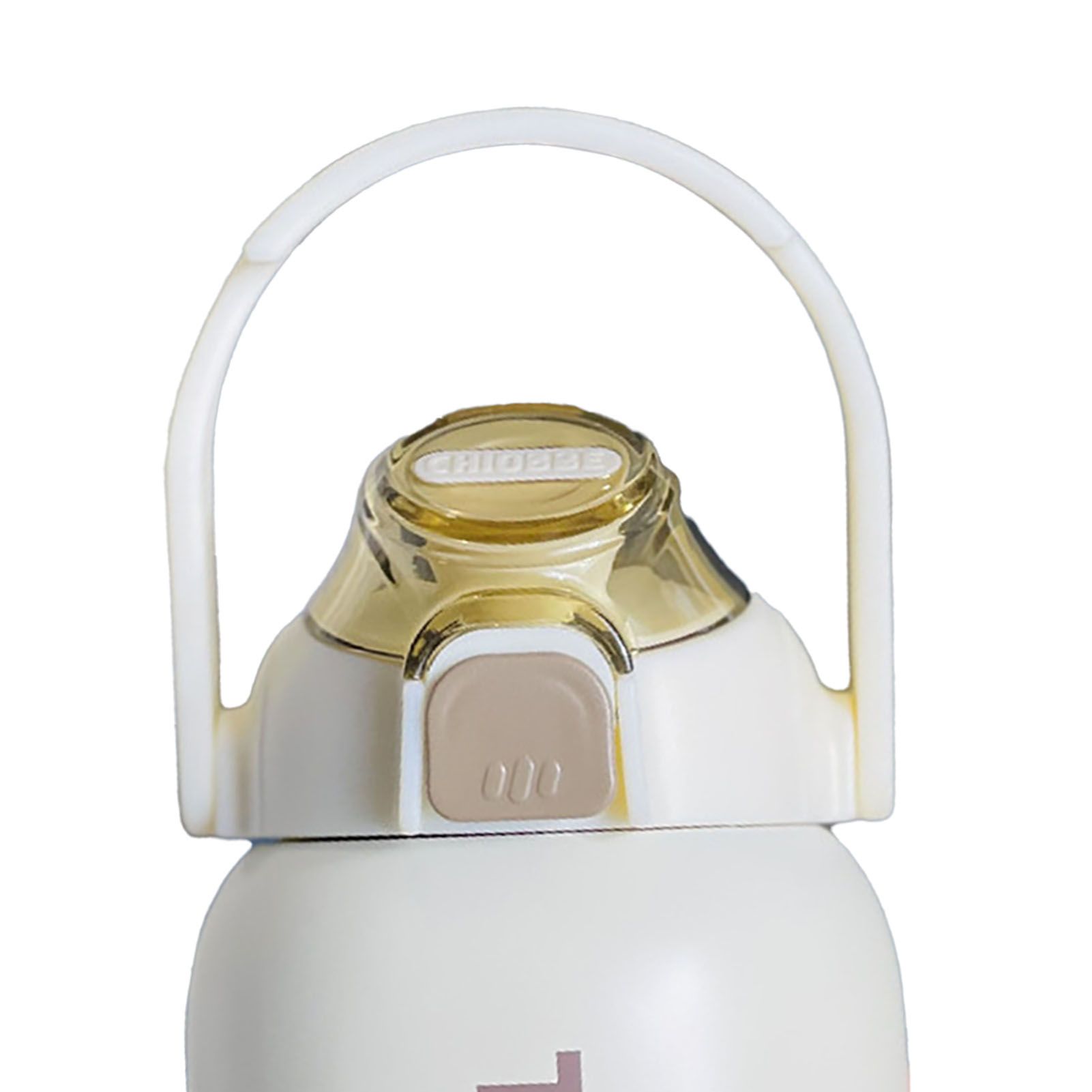 850ml Insulated Water Bottle Large Capacity with Bounce Cap Straw Winter Insulated Cup for Outdoor Beige - Image 8