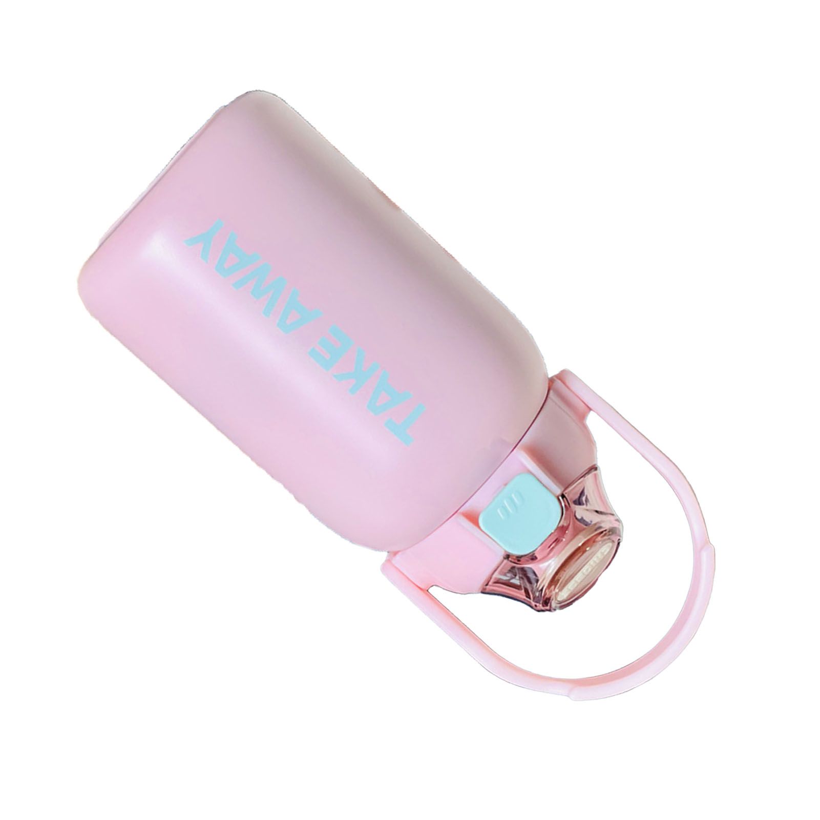 850ml Insulated Water Bottle Large Capacity with Bounce Cap Straw Winter Insulated Cup for Outdoor Pink - Image 2