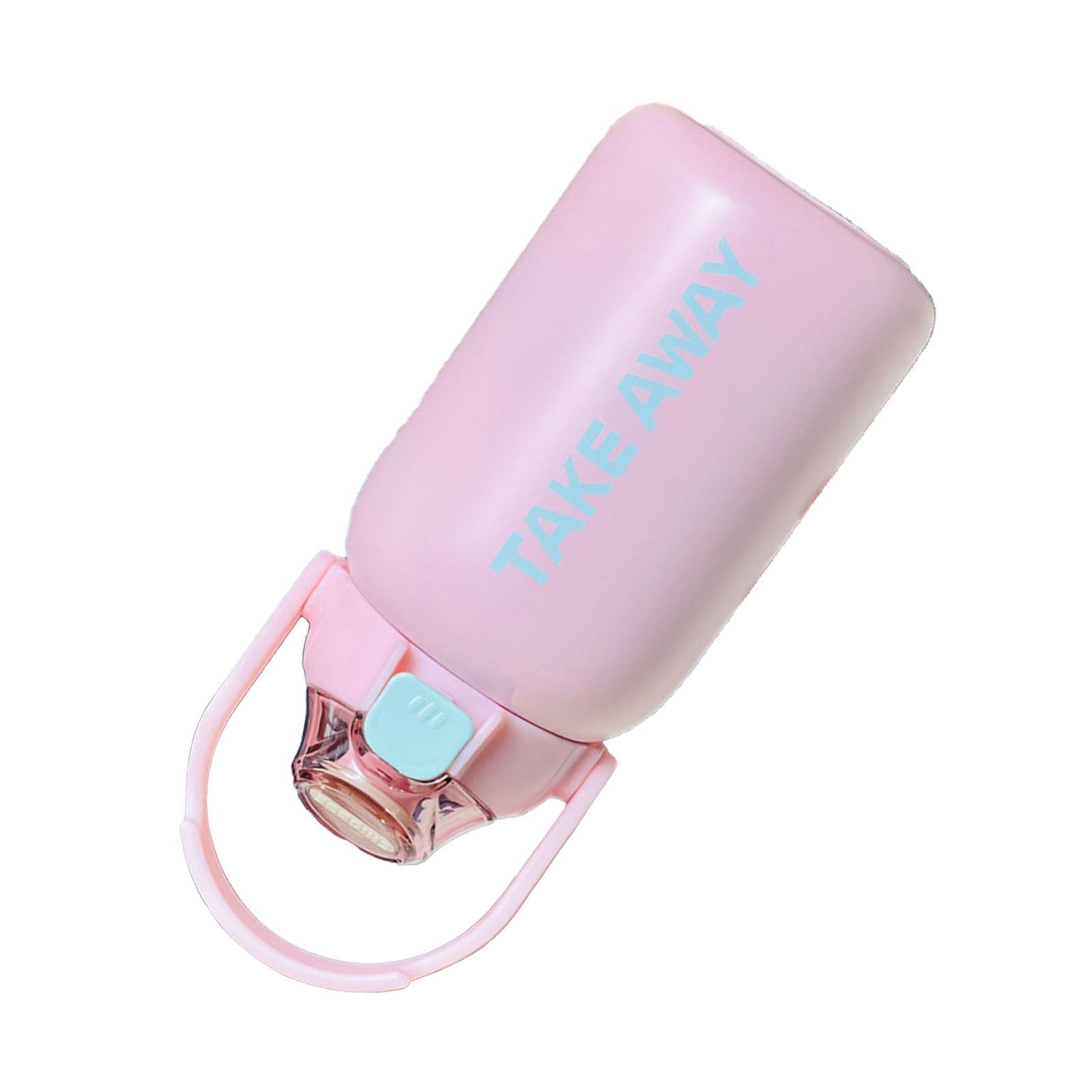 850ml Insulated Water Bottle Large Capacity with Bounce Cap Straw Winter Insulated Cup for Outdoor Pink - Image 3