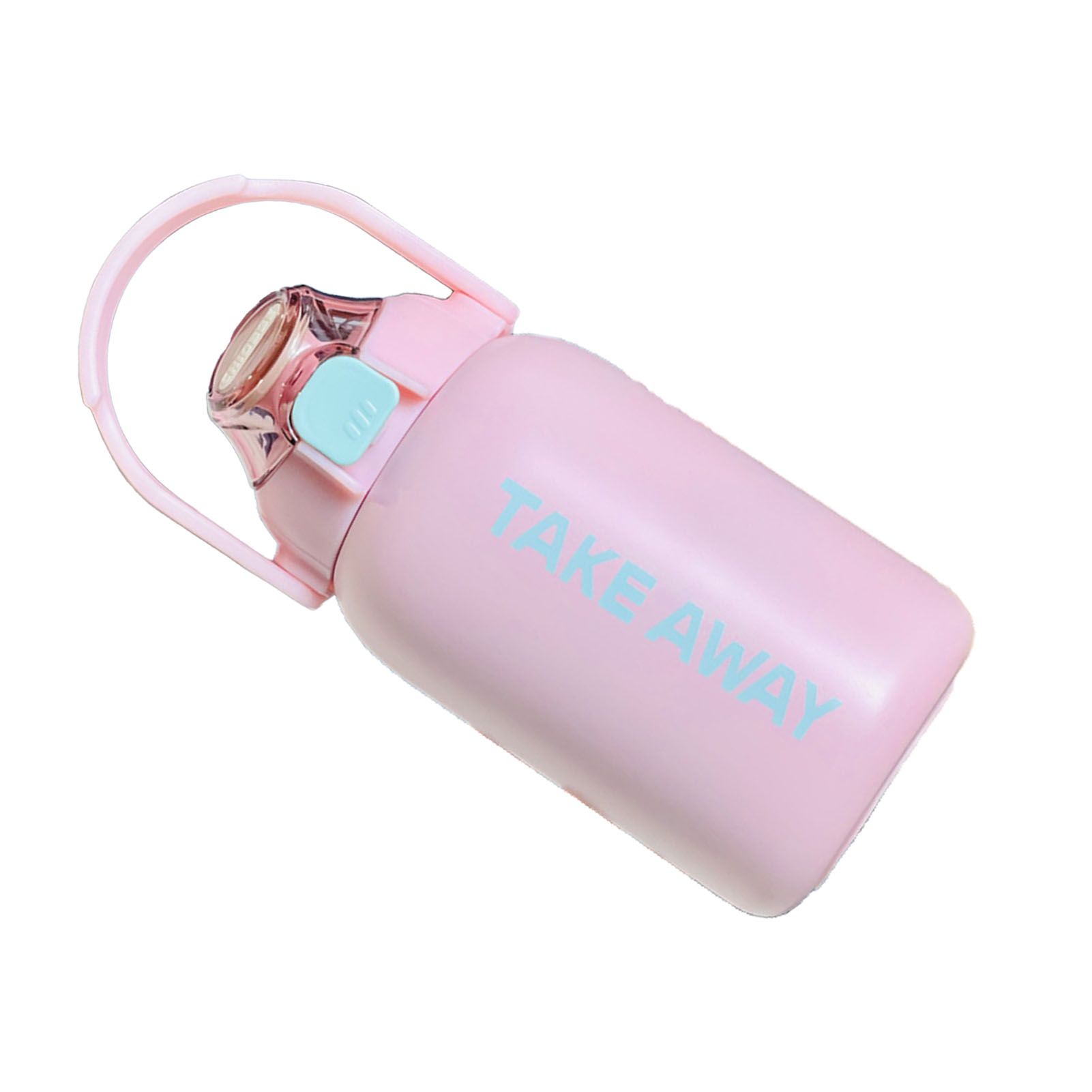 850ml Insulated Water Bottle Large Capacity with Bounce Cap Straw Winter Insulated Cup for Outdoor Pink - Image 4