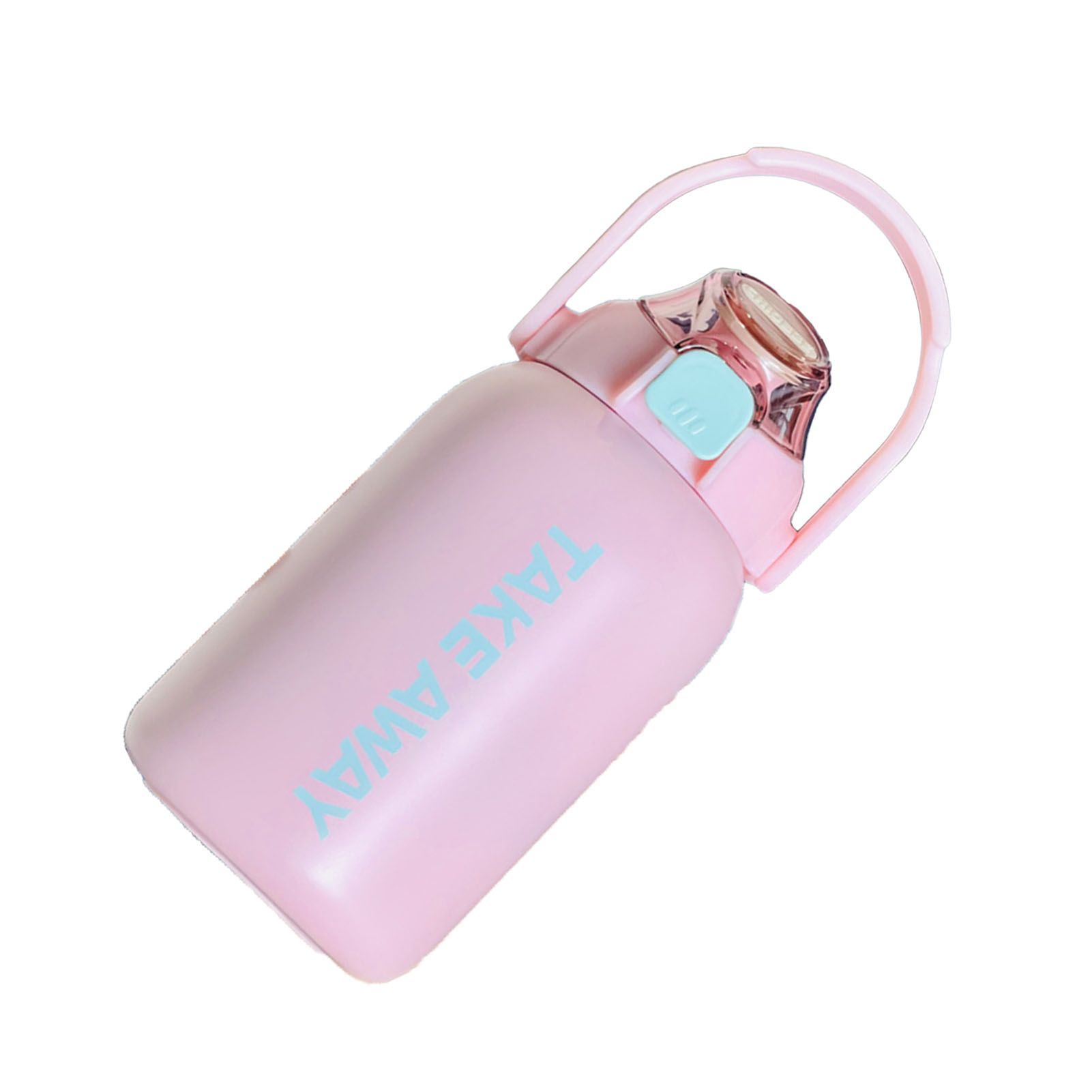 850ml Insulated Water Bottle Large Capacity with Bounce Cap Straw Winter Insulated Cup for Outdoor Pink - Image 6