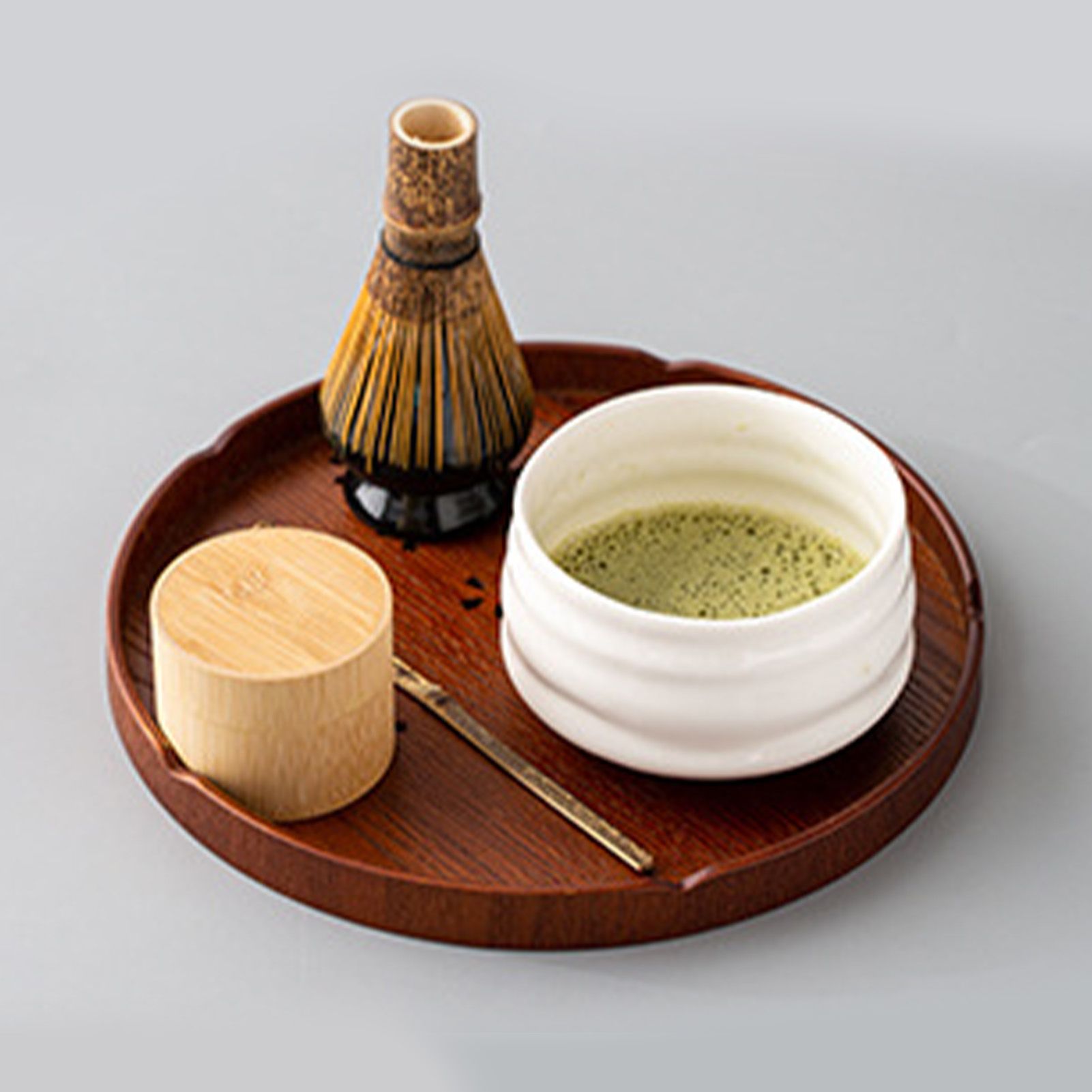 Tea Tray Cherry Blossom Pattern Wooden Tea Plate Green Tea Baking Serving Plate for Home Tea House Round - Image 6