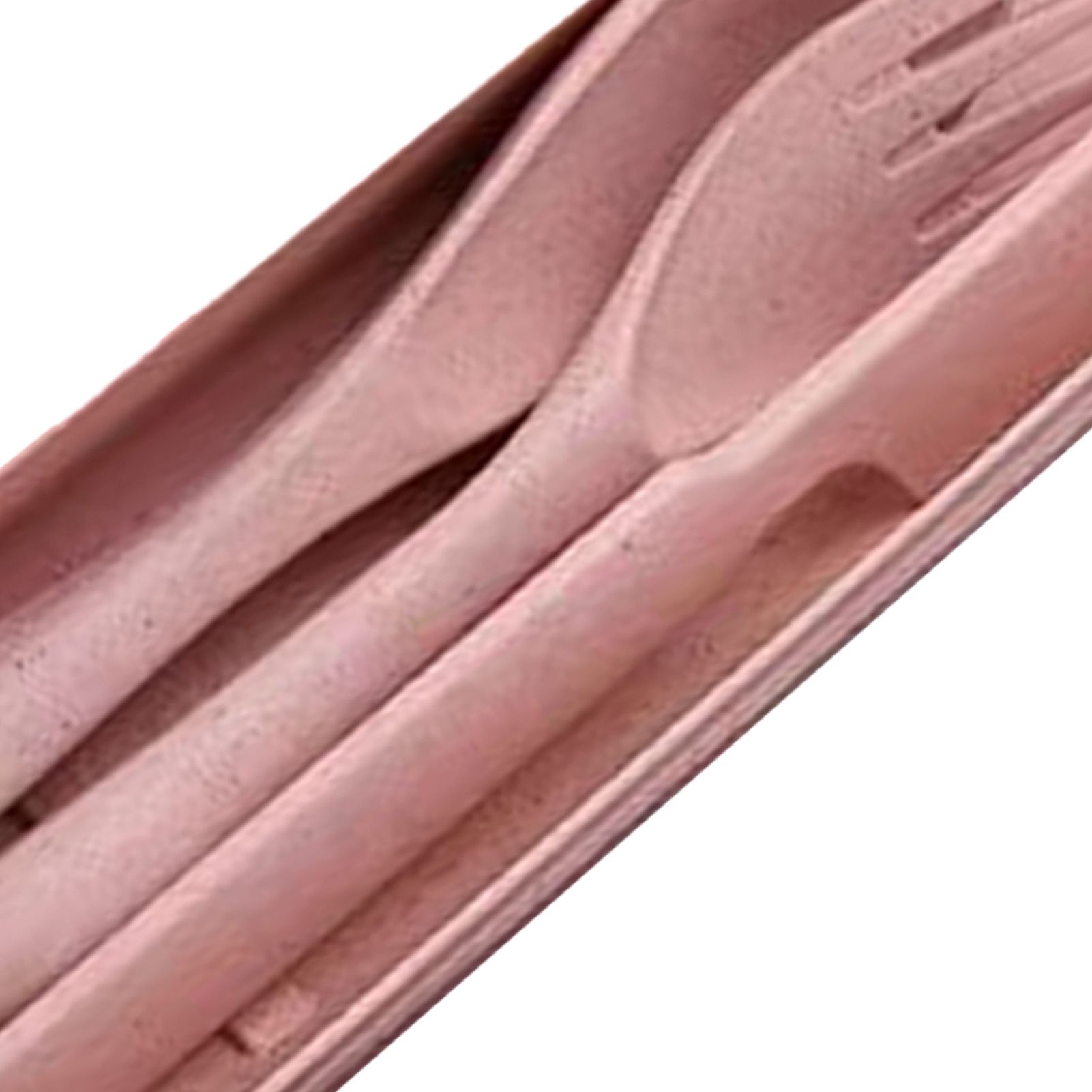 Wheat Straw Cutlery Set Modern Portable Fork Spoon Knife Tableware with Box for Office School Picnic Pink - Image 7