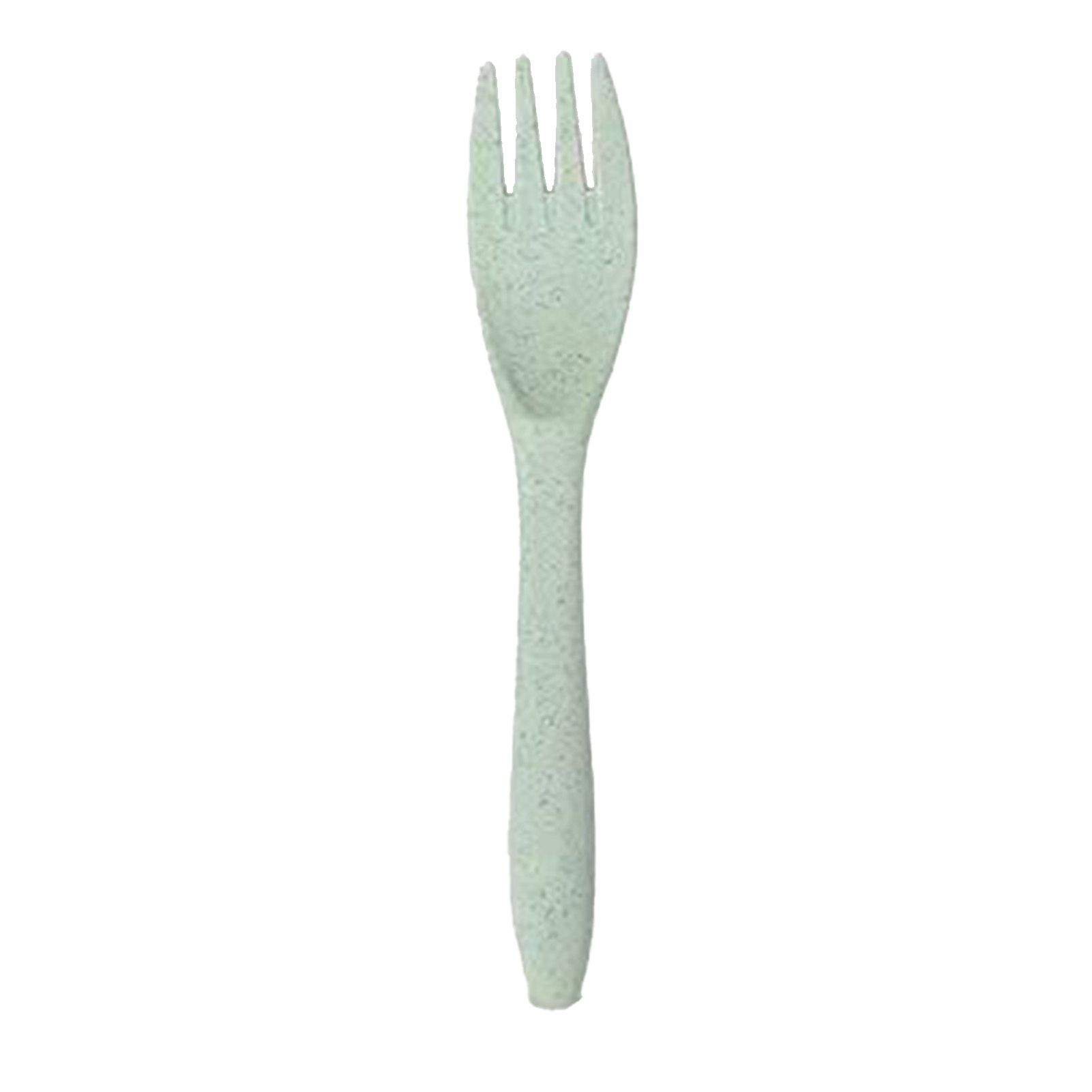 Wheat Straw Cutlery Set Modern Portable Fork Spoon Knife Tableware with Box for Office School Picnic Green - Image 7