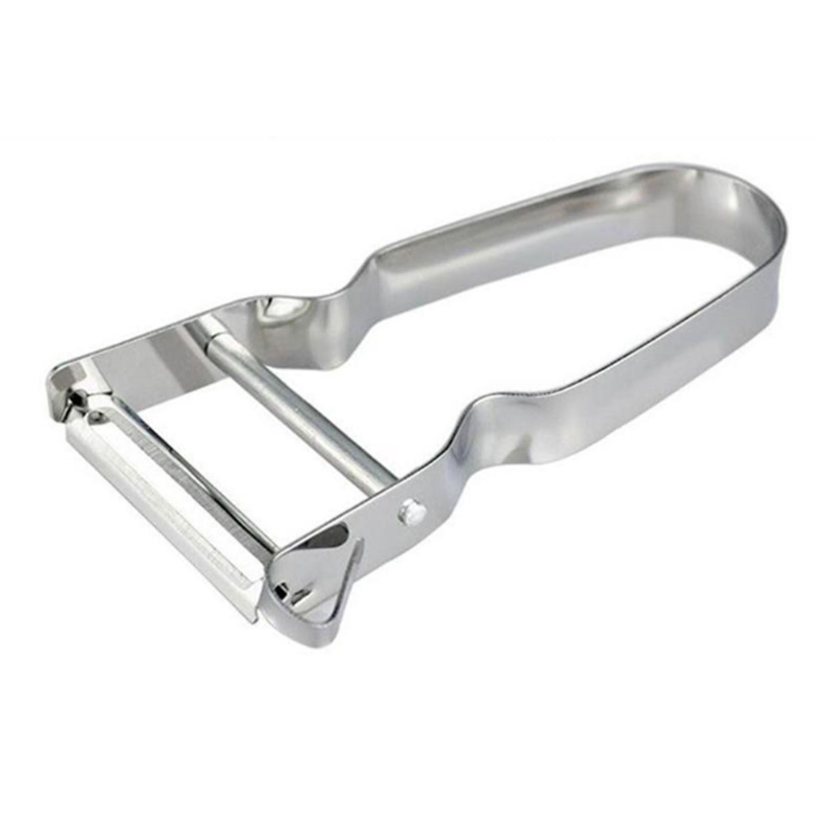Stainless Steel Peeler U Shape Ergonomic Handle Fruit Peeler Vegetable Peeler for Kitchen Silver - Image 1