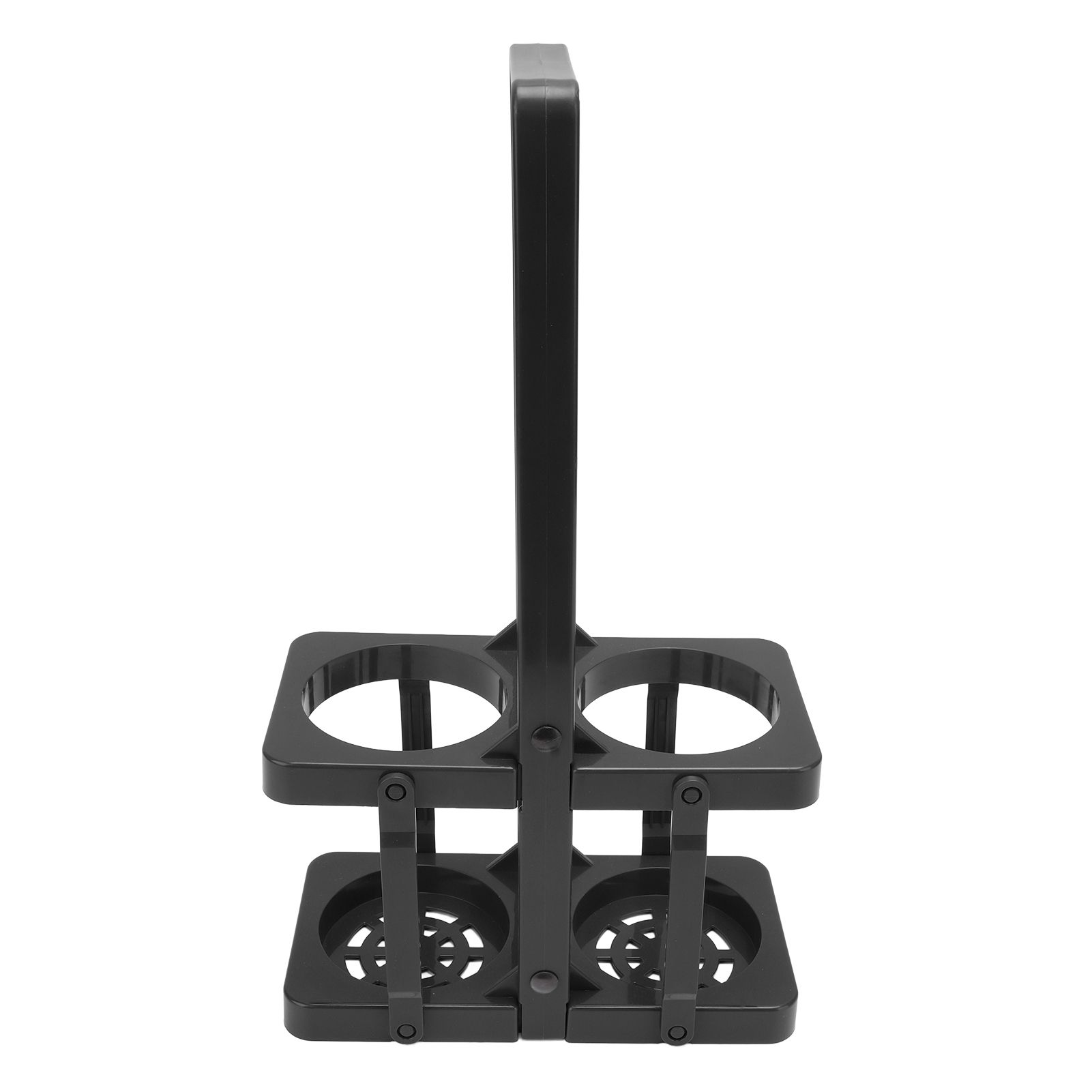 Beer Caddy Holder 2 Pack Foldable Portable Beer Beverage Display Basket Beer Bottle Carrier with Thickened Handle Black - Image 1