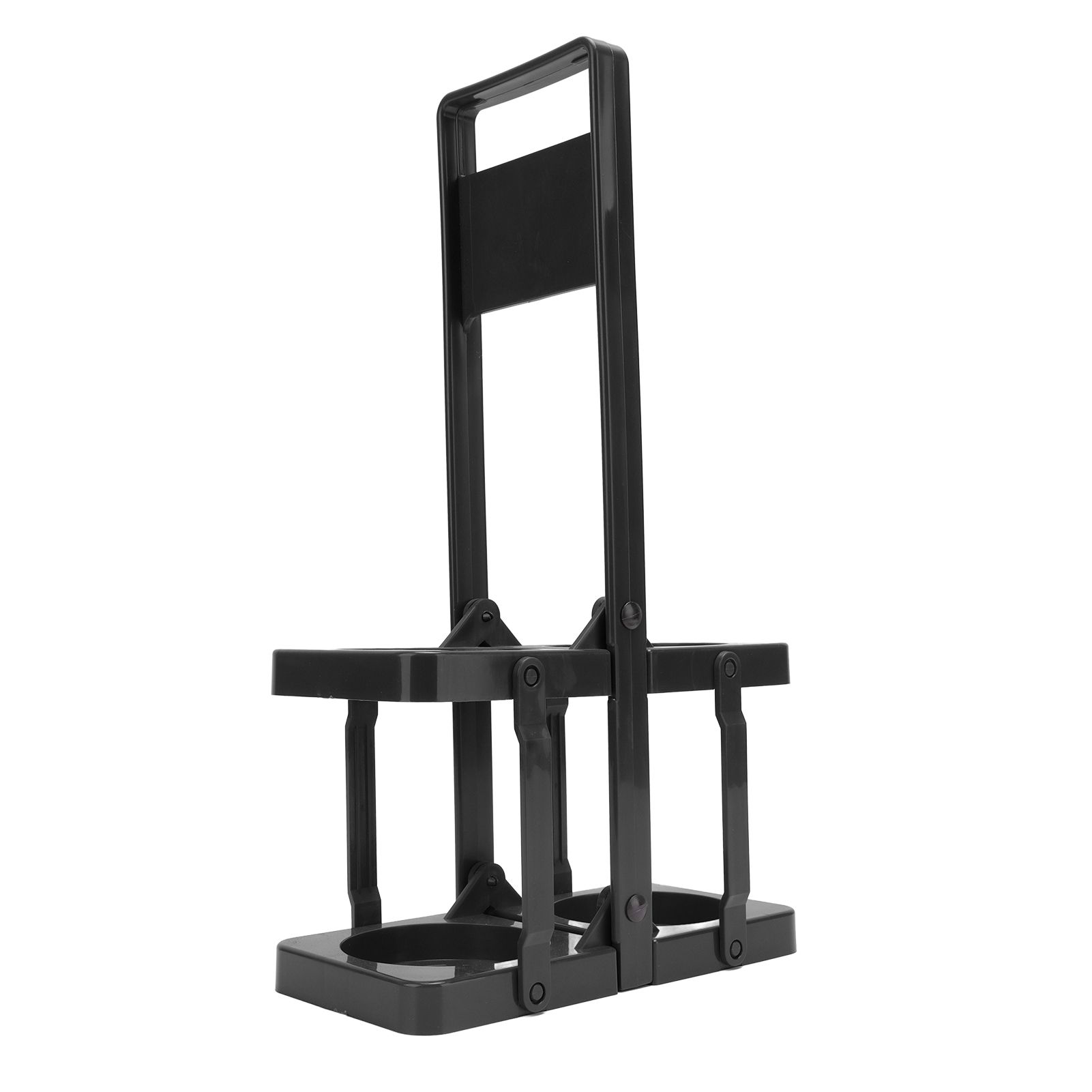 Beer Caddy Holder 2 Pack Foldable Portable Beer Beverage Display Basket Beer Bottle Carrier with Thickened Handle Black - Image 2