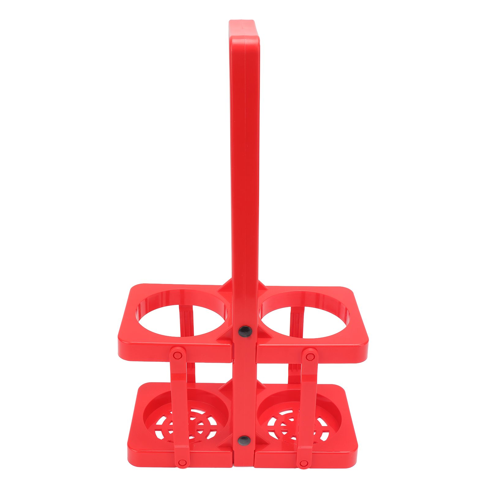 Beer Caddy Holder 2 Pack Foldable Portable Beer Beverage Display Basket Beer Bottle Carrier with Thickened Handle Red - Image 1